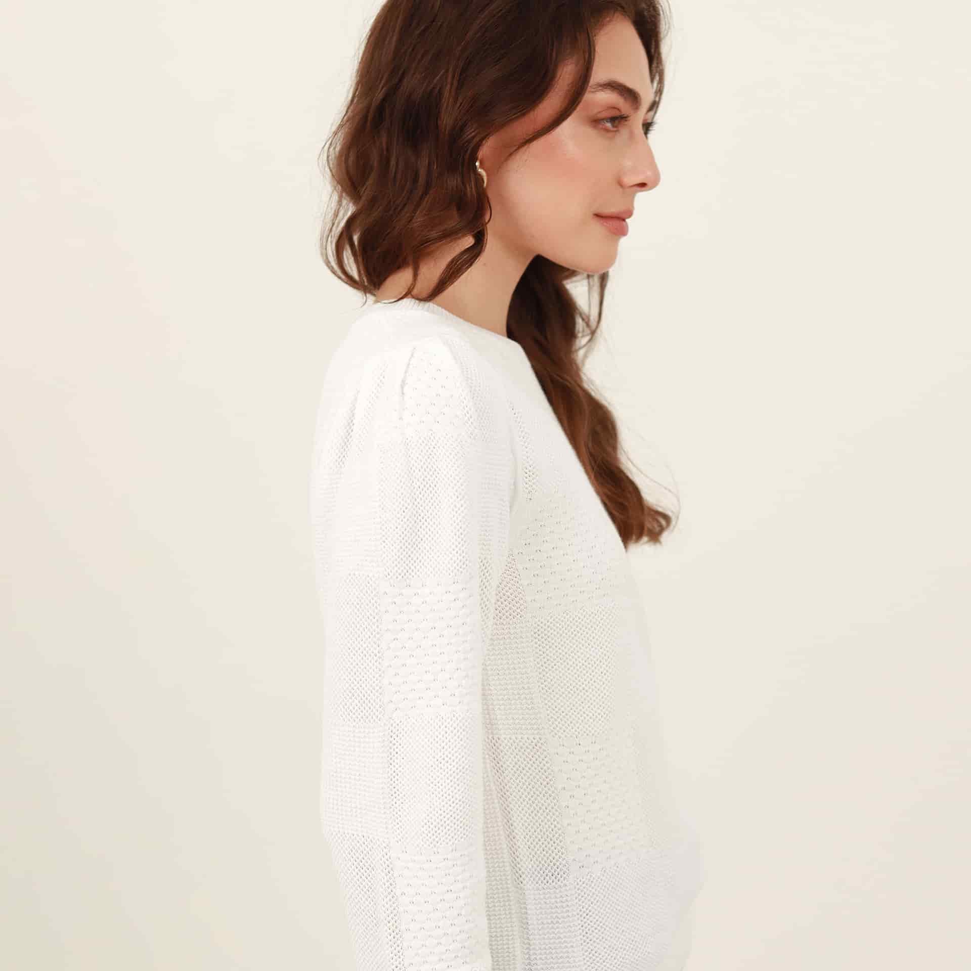 Sweater cuello redondo manga larga en jacquard - miniatura 6