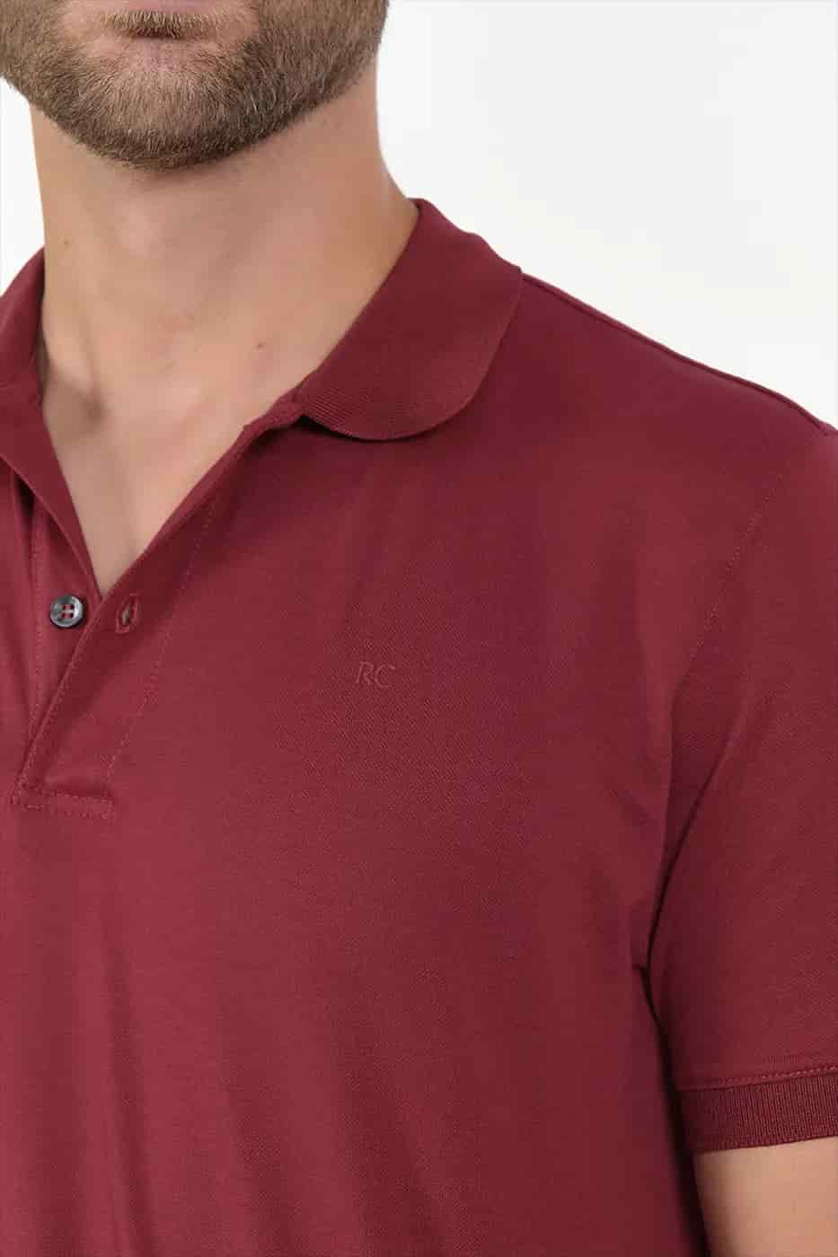 Camiseta Polo 100% Algodón Vinotinto - miniatura 3