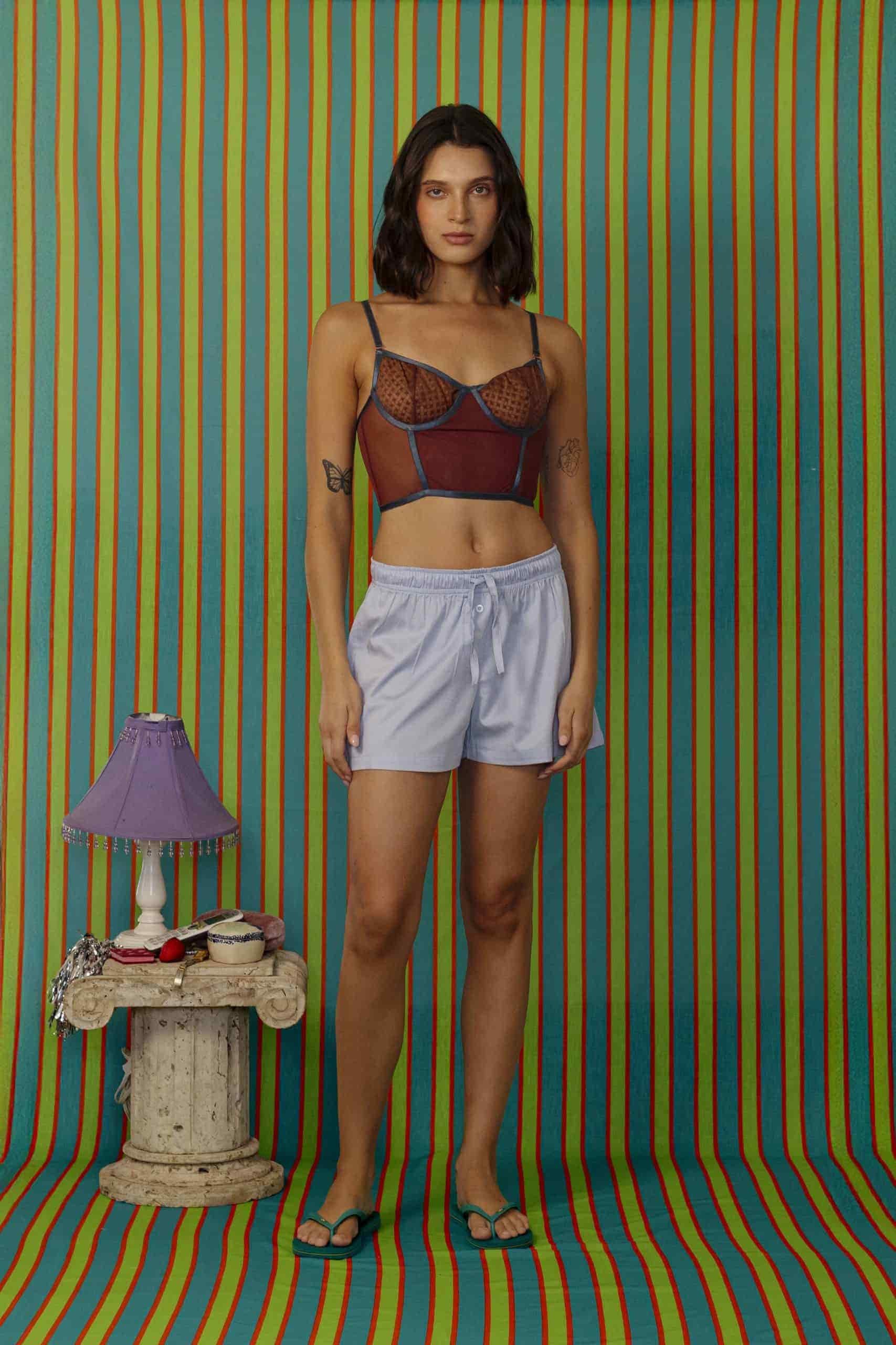 Boxy Shorts In Blue - miniatura 1