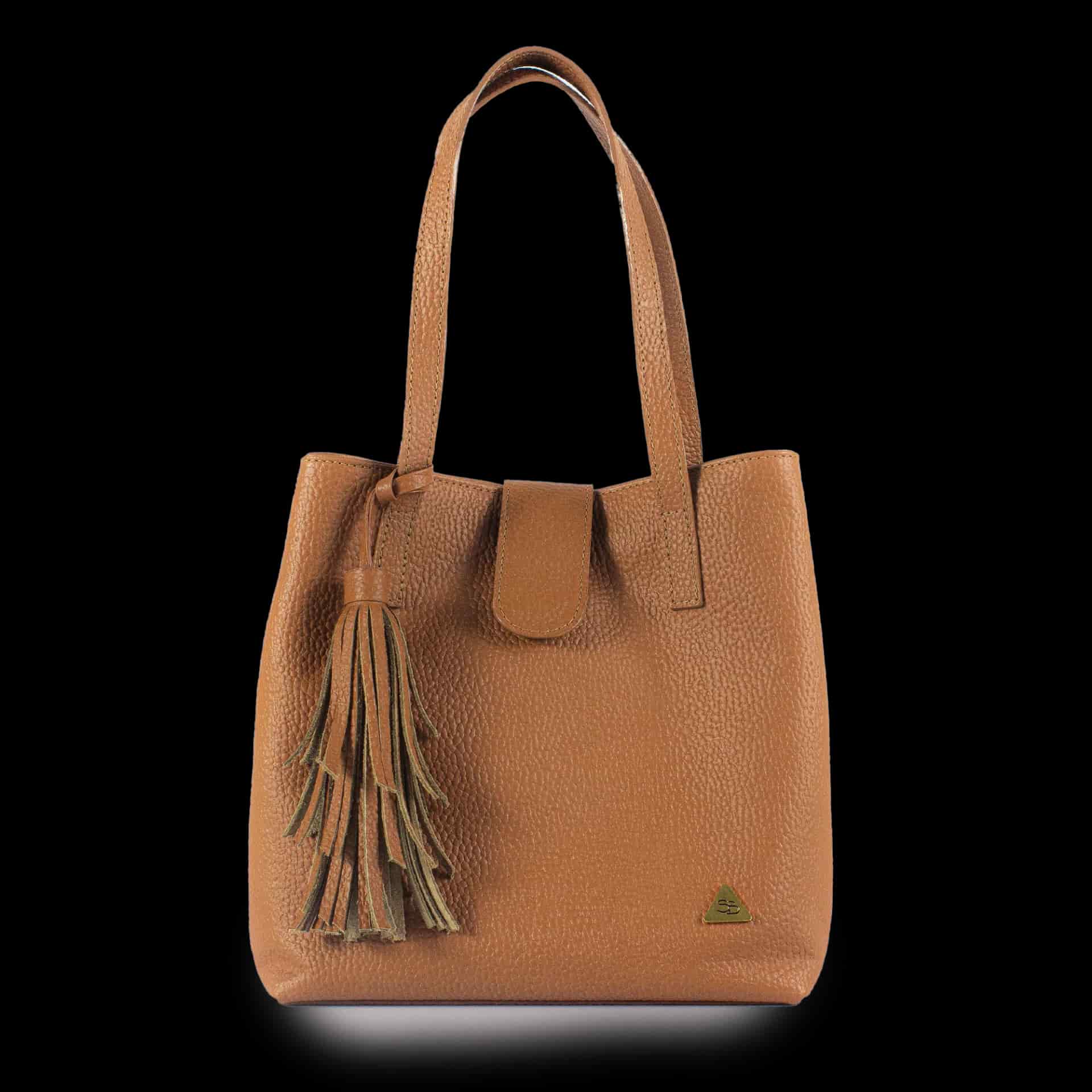 "Olivia" Bolso Cubo en Cuero - miniatura 2