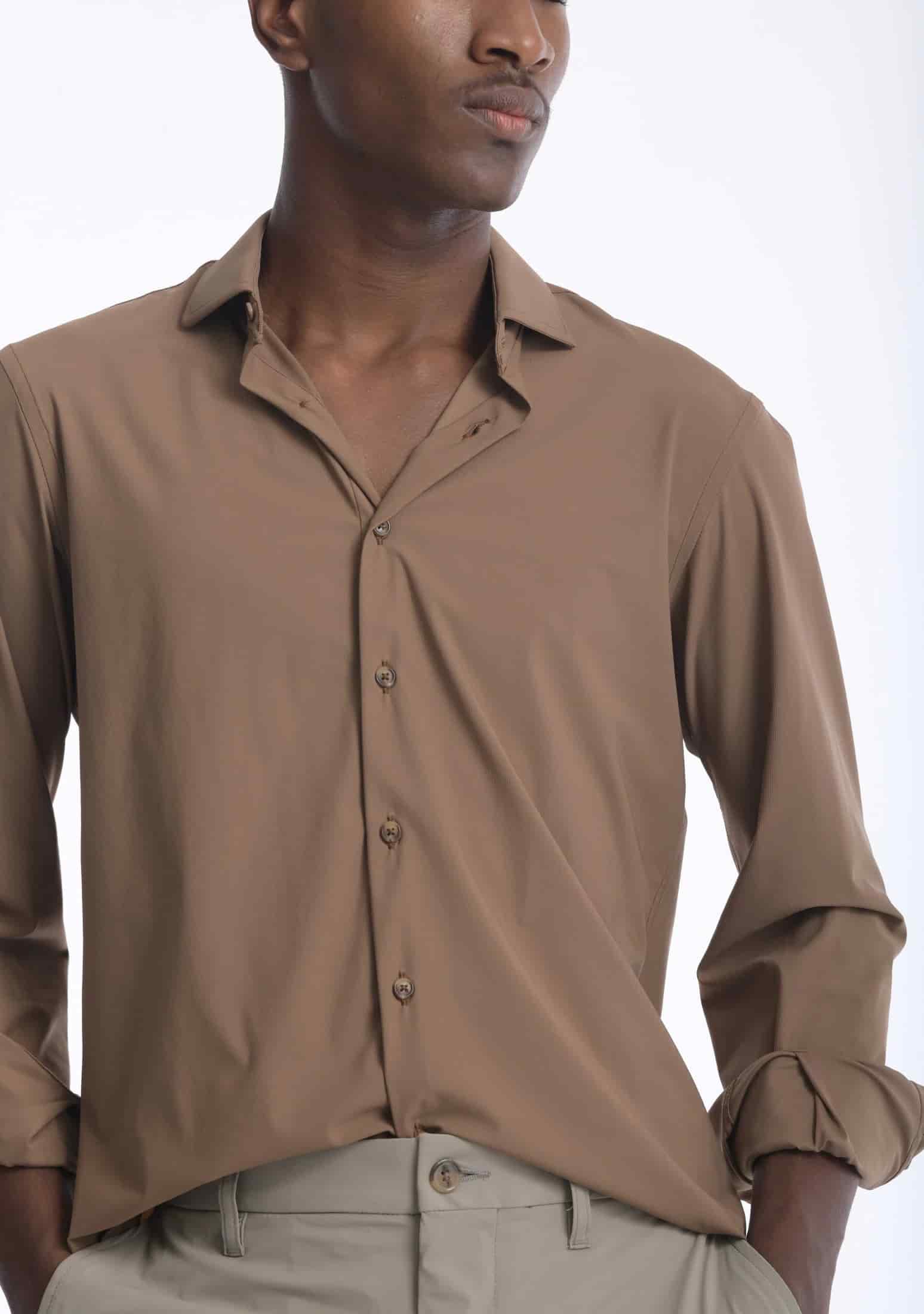 Camisa High Performance Taupe - miniatura 1