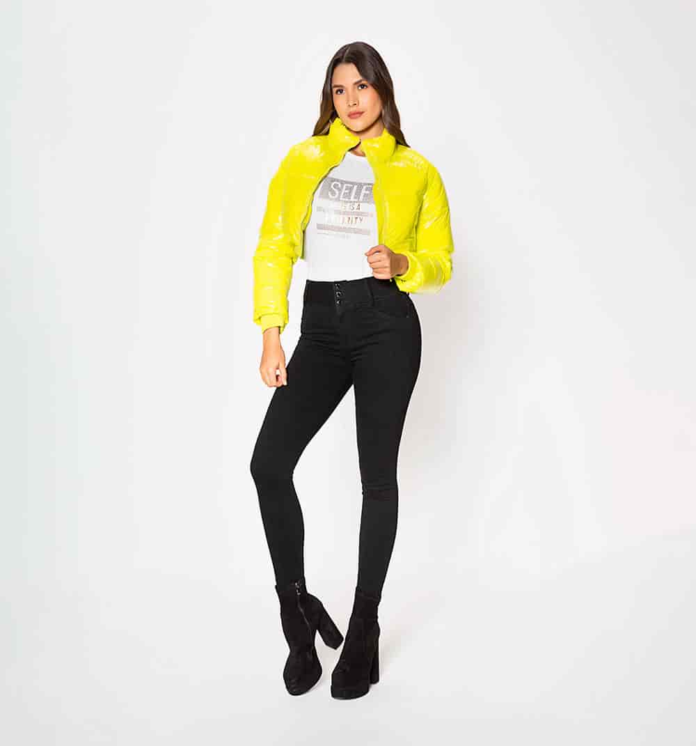 Chaqueta crop acolchada - miniatura 1