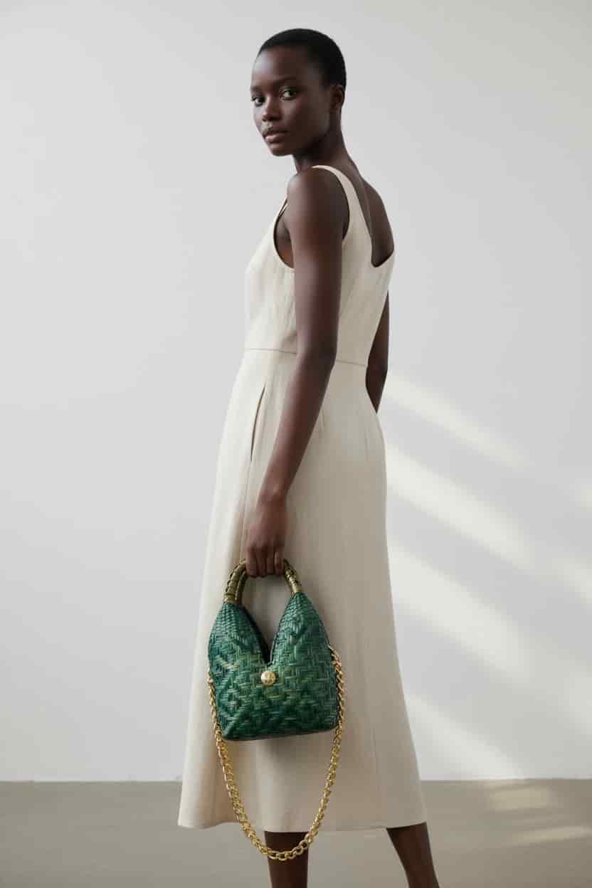 CARLY BAG LEATHER GREEN - miniatura 3