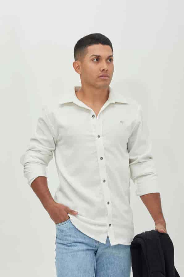 Camisa Clasica Pana Blanca - miniatura 2