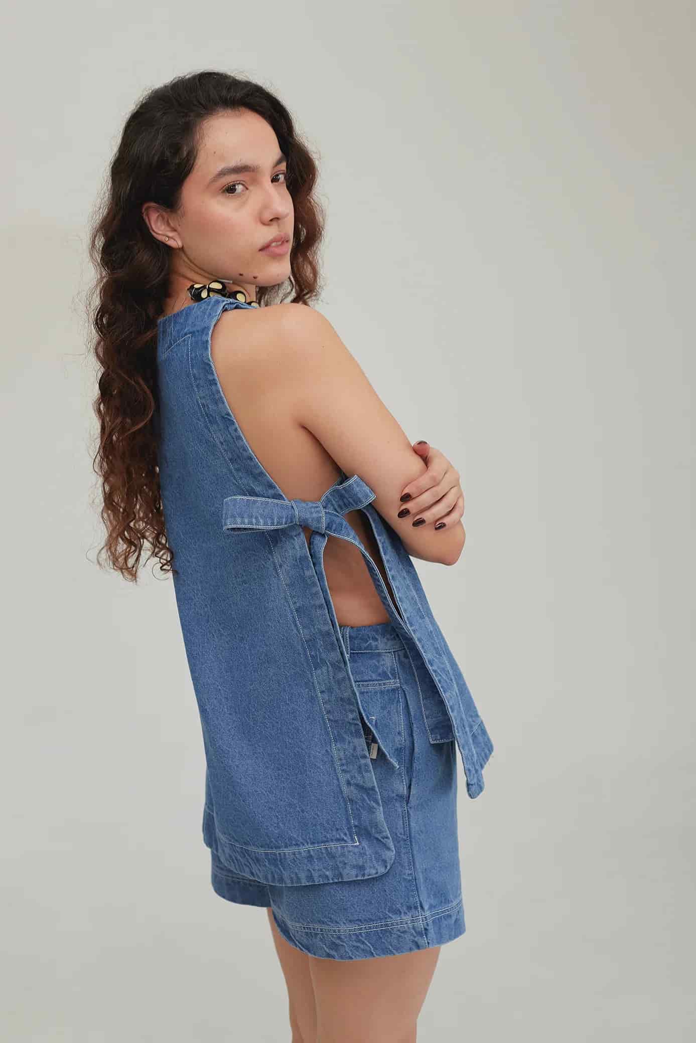 Top Hermandad Denim - miniatura 9
