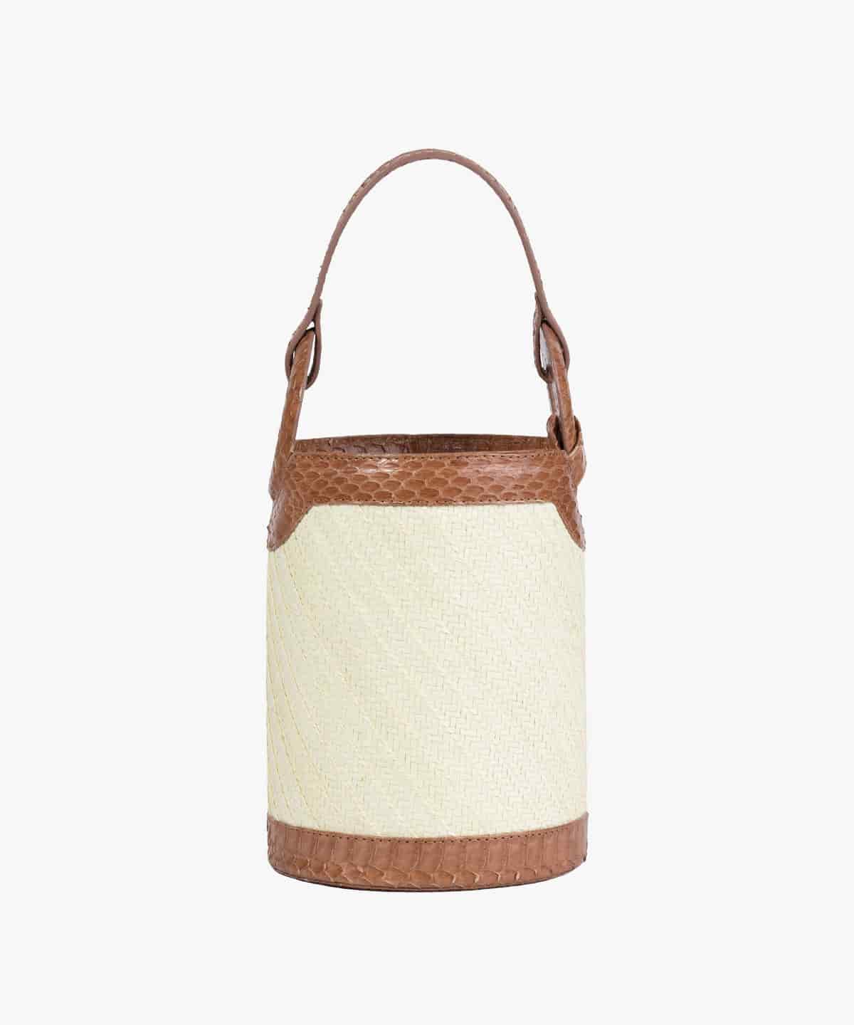 Tolú in Raffia and Snake - miniatura 1