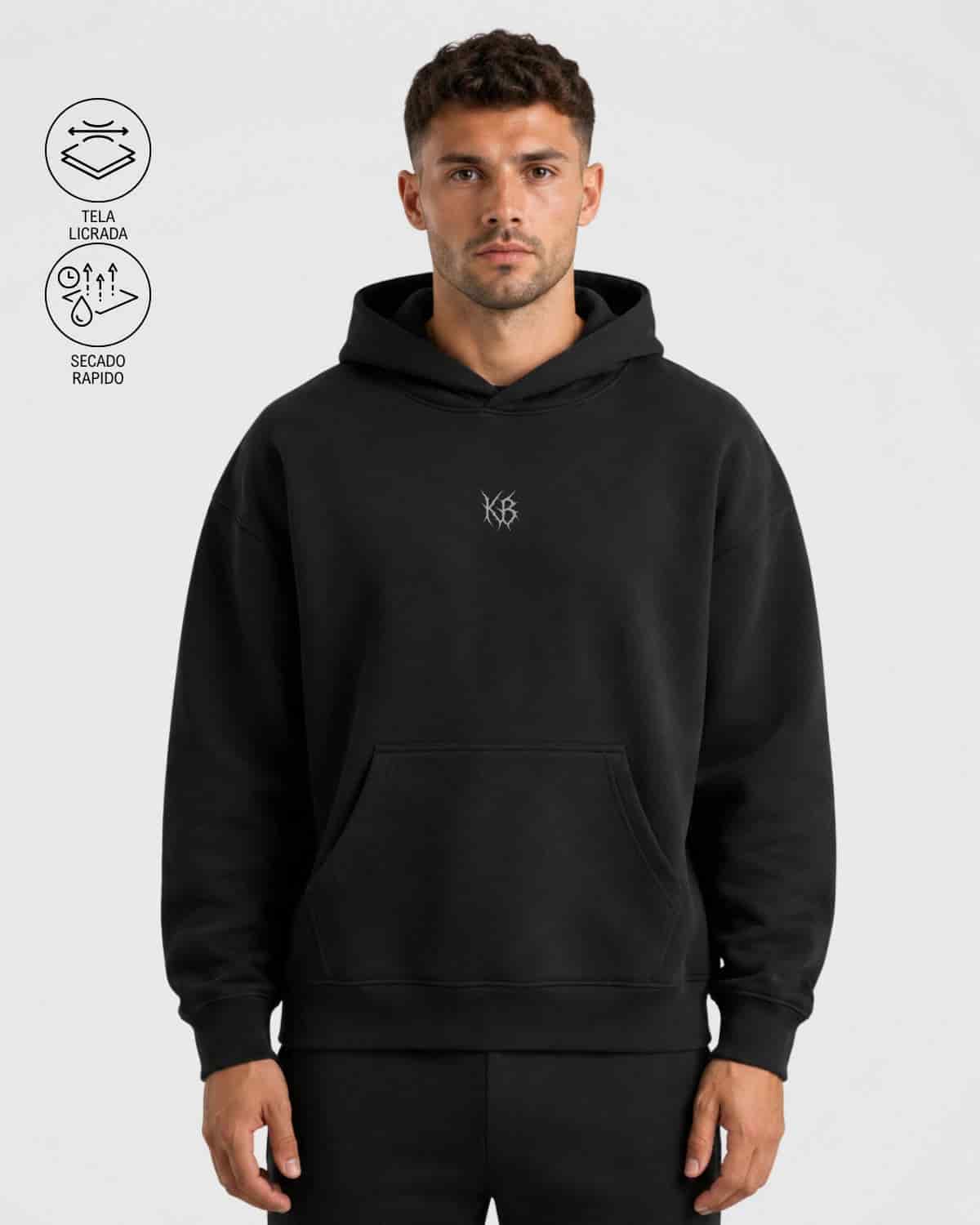 Hoddie  Tela Licrada Premium Kaybu Suavage I KBMEN RF. 432 - miniatura 1