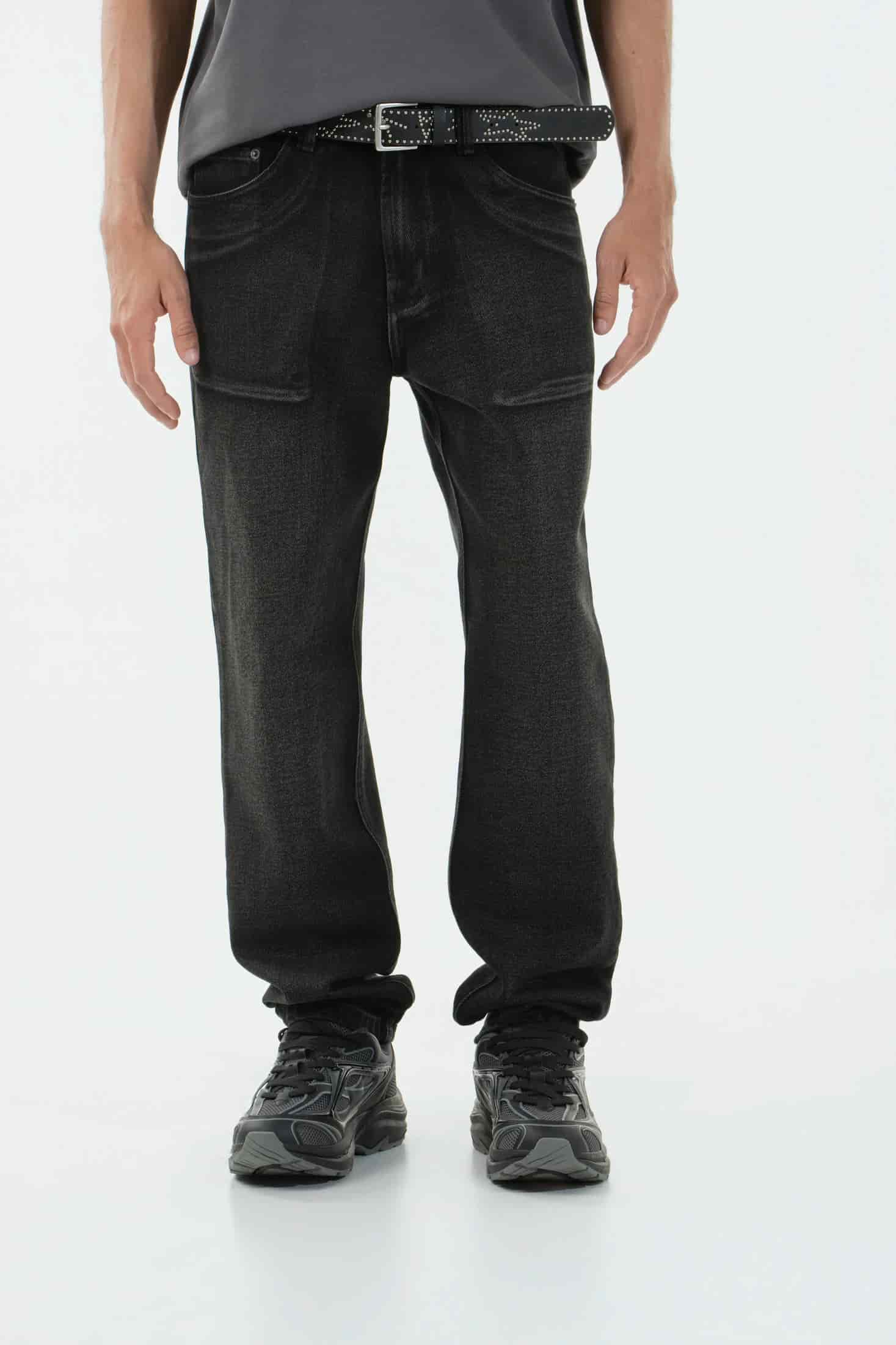 JEAN 5 BOLSILLOS COLOR NEGRO - miniatura 2