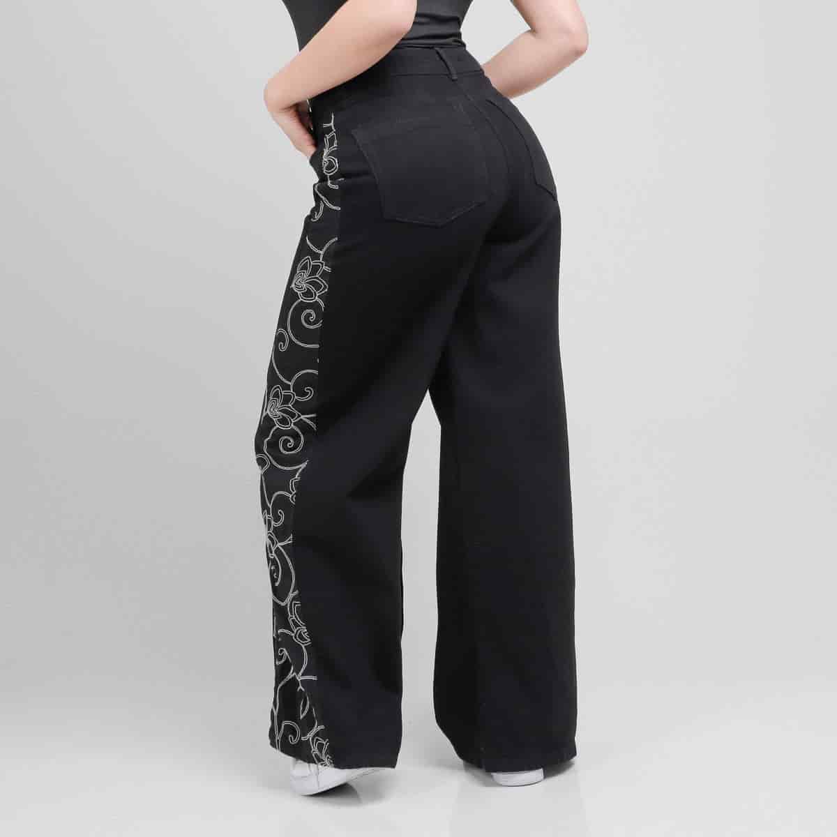 Jean Axspen Wide Leg Ax-2968 Negro - miniatura 5