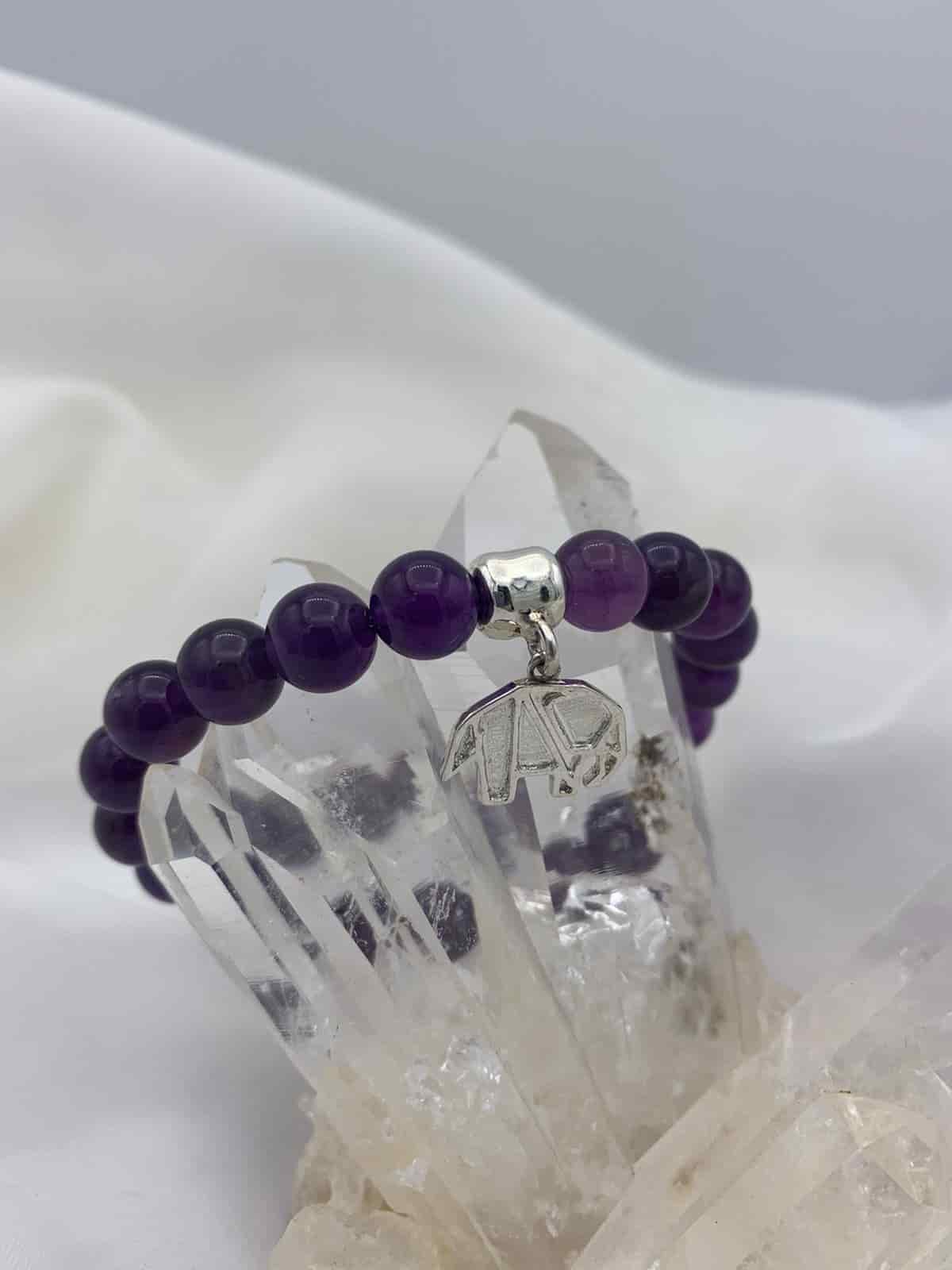 Pulsera Amatista dije Elefante P - miniatura 1