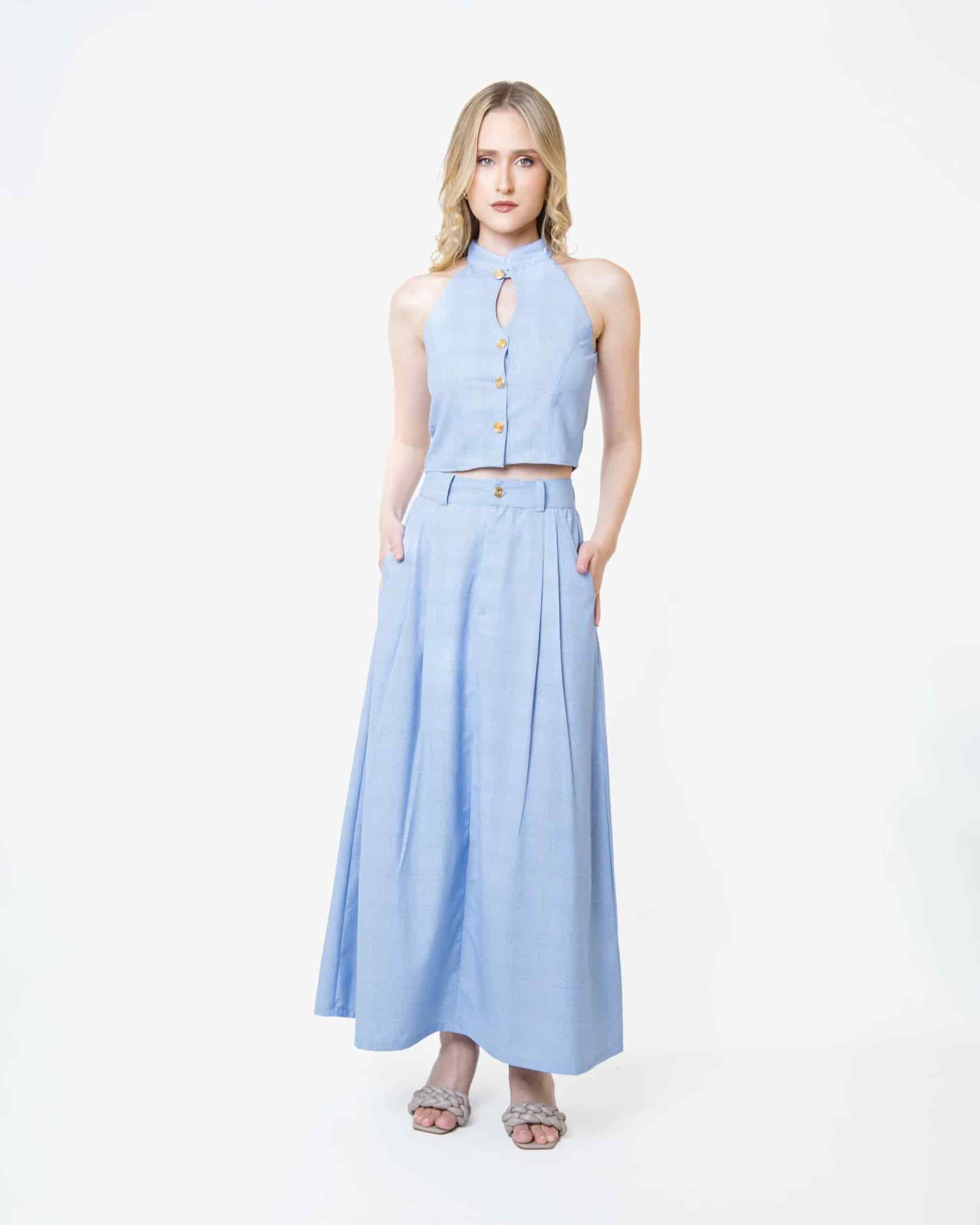 Sky Blue Agenda Skirt - miniatura 2