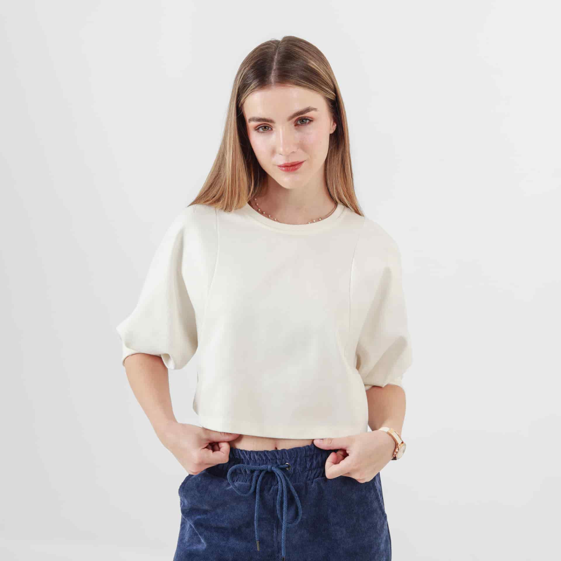 Camiseta Crop Manga 3Cuartos - miniatura 1