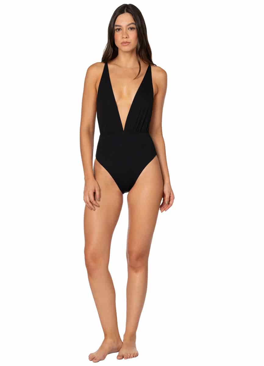 Maaji Jade Black Safri Plunge One Piece - miniatura 4