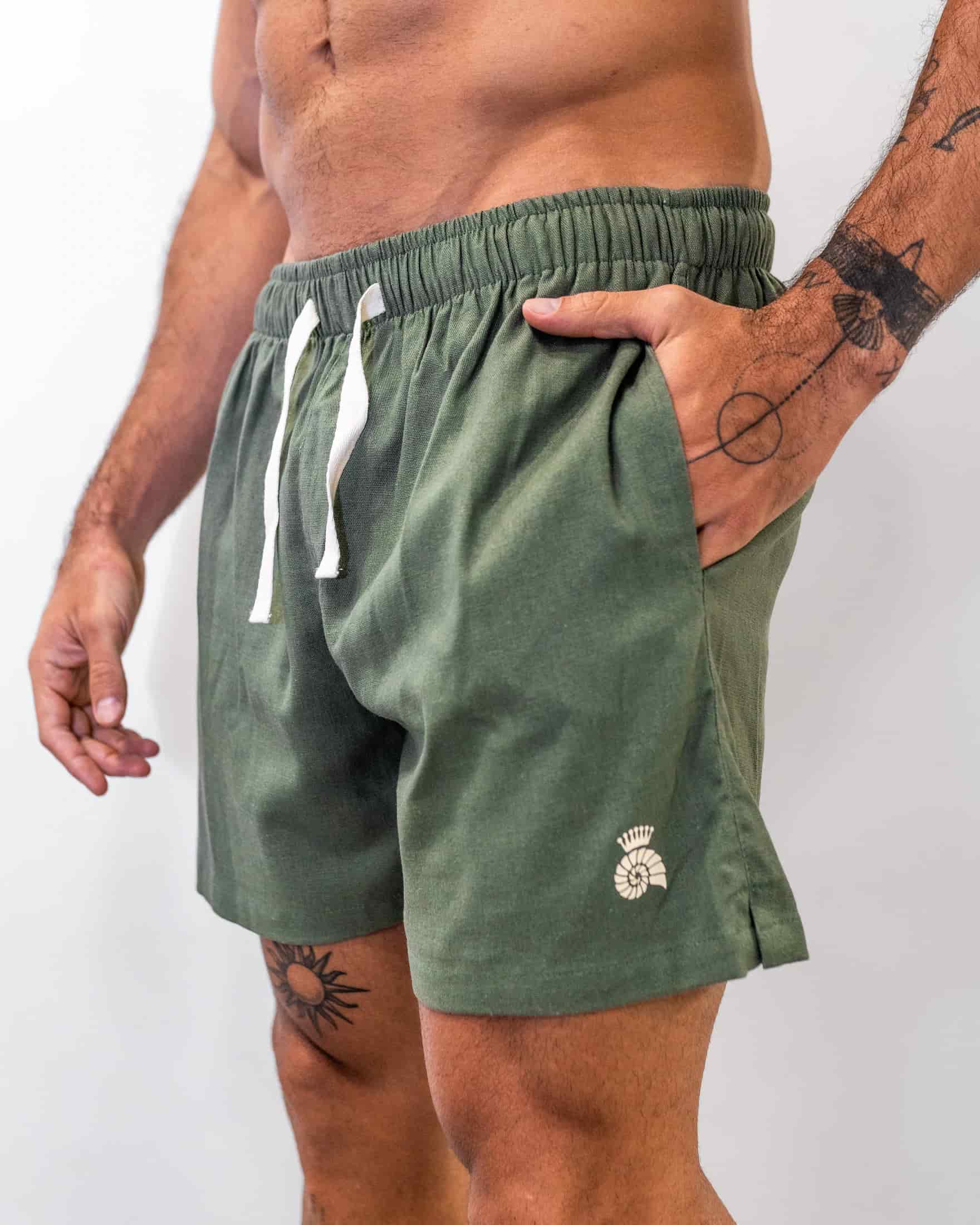 Short Lino Sage - miniatura 4