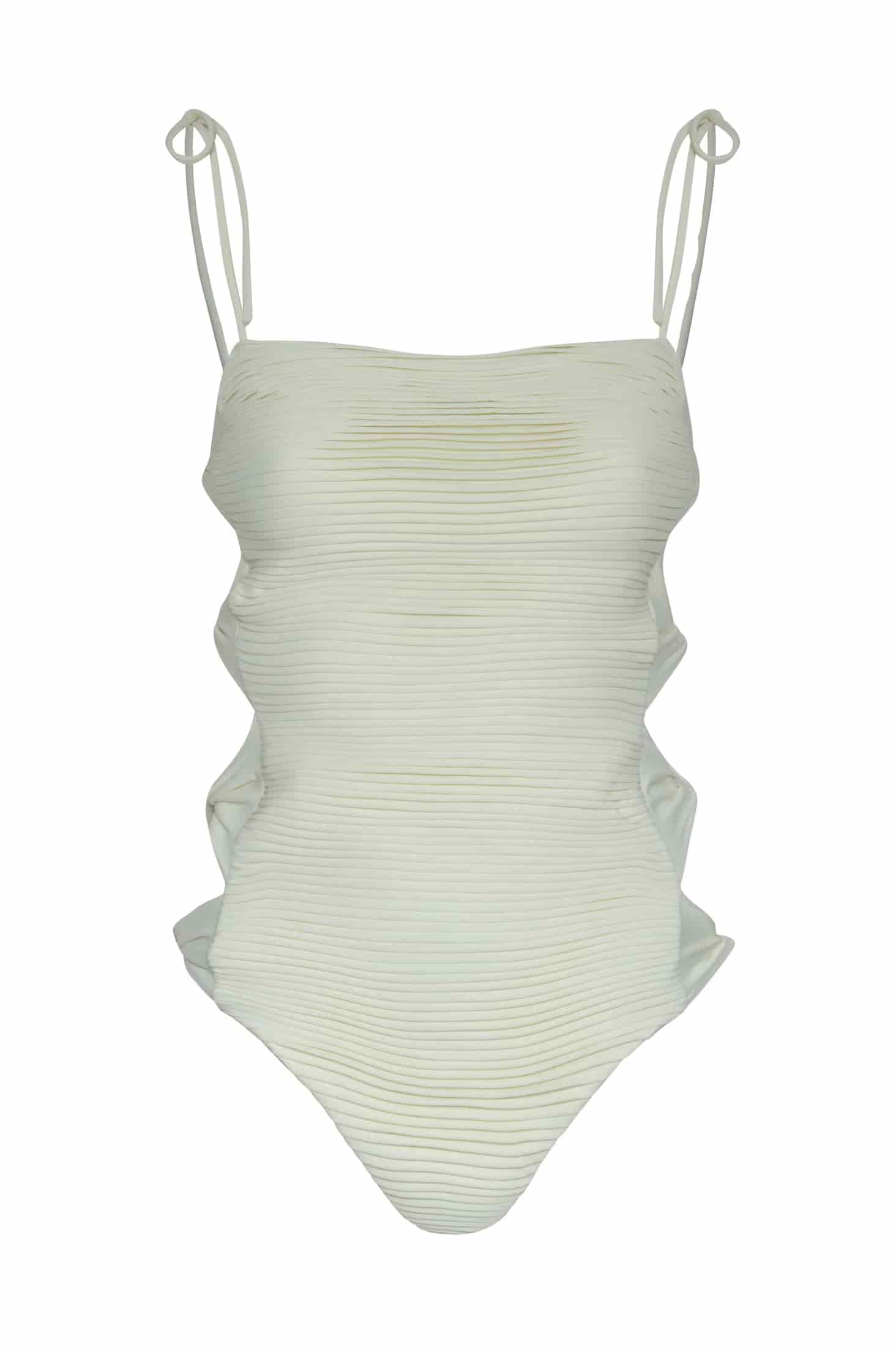 Tejada Pleated One Piece / Ivory - miniatura 2