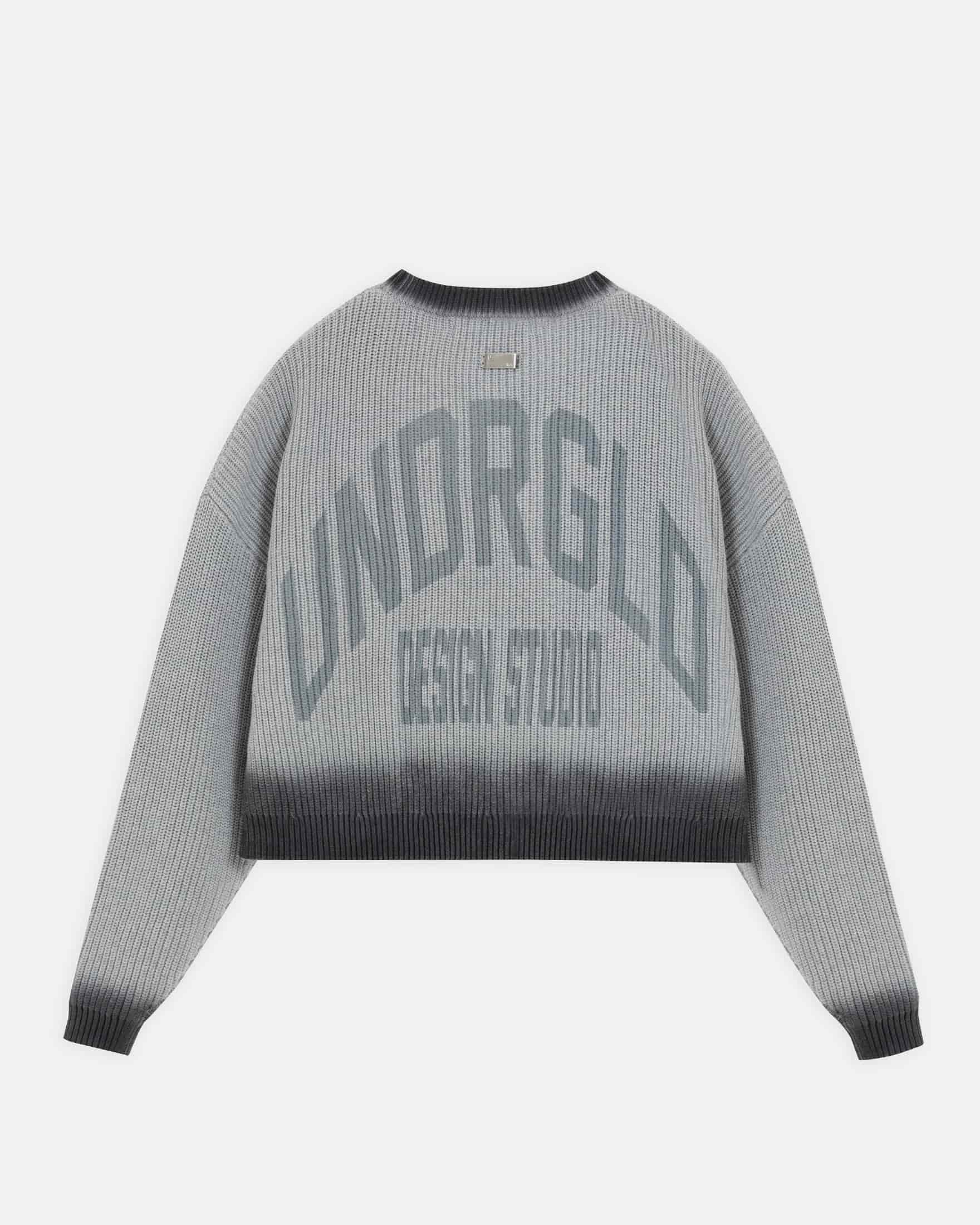 Basics Gradient Knit Crewneck Gradient Gray - miniatura 3