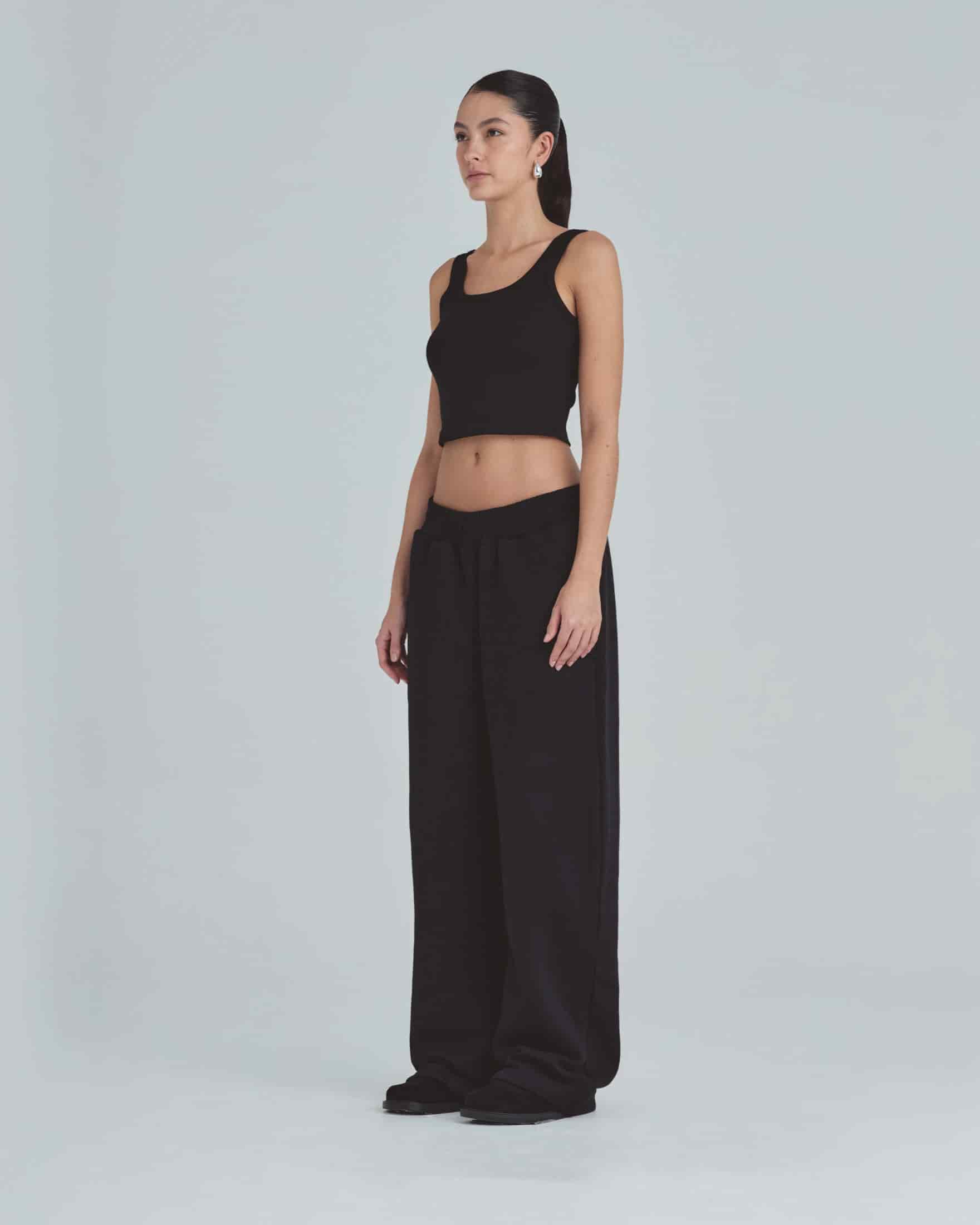 W Line Basic Tank Top Black - miniatura 5