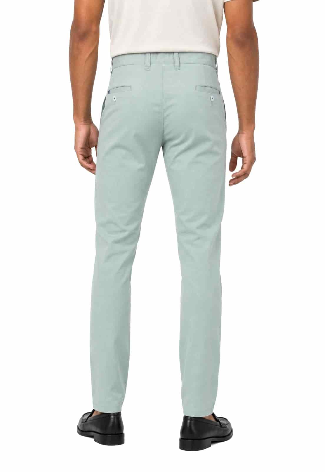 Pantalon dril menta con spandex - miniatura 2