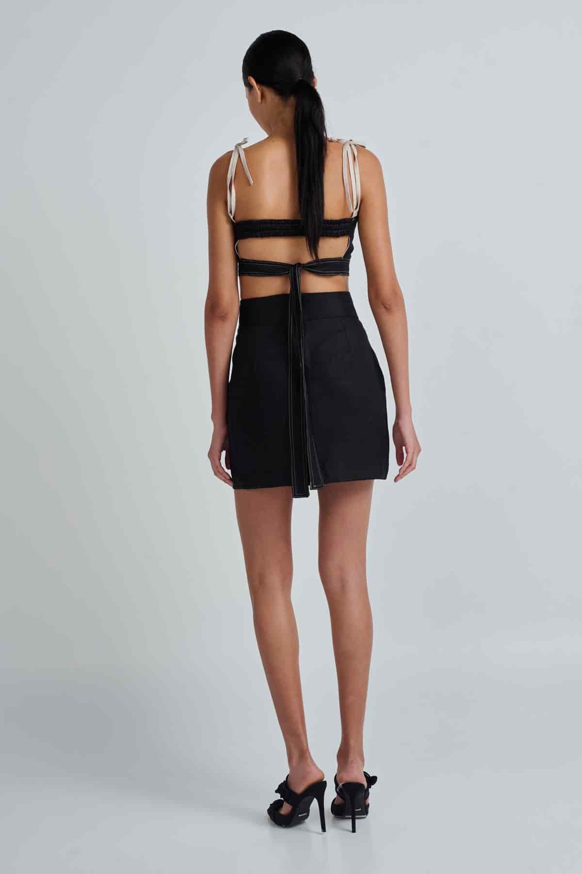 TULI TOP NATURAL/BLACK - miniatura 2