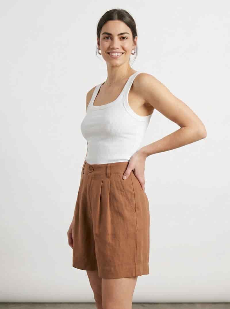 SHORT MESTIZO CAQUI - miniatura 1