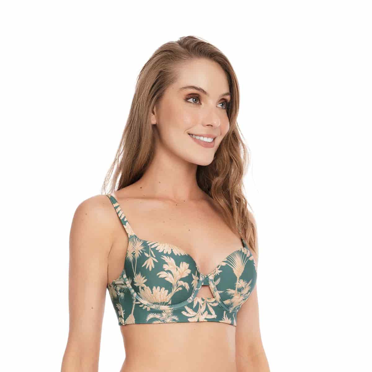 TOP DE VESTIDO DE BAÑO CON COPAS CON ARO - miniatura 4