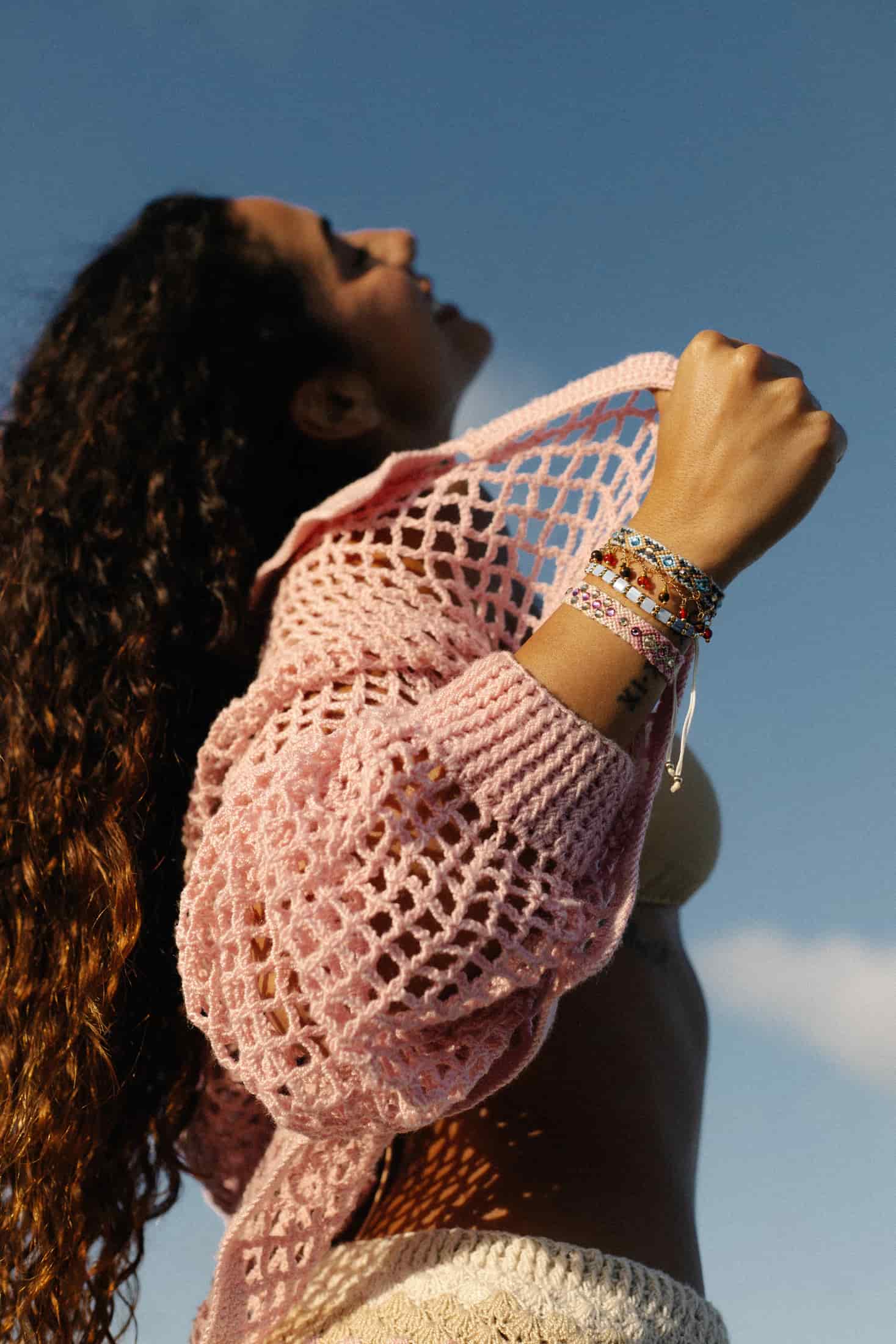 Free Spirit Stone Bracelet | Beach Blue - miniatura 2