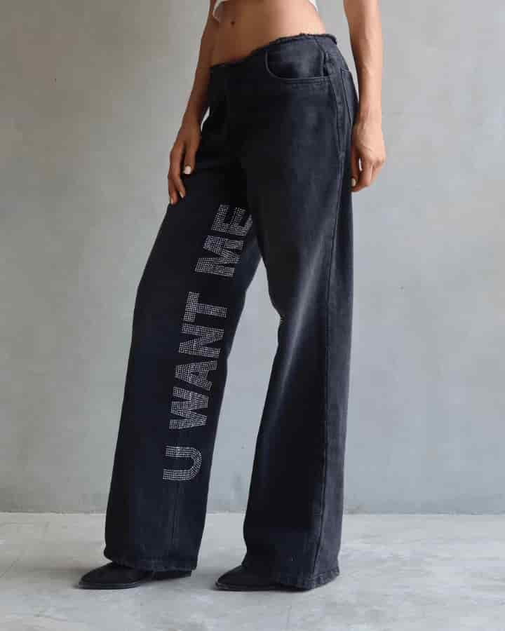 JEAN U CANT HAVE ME BRILLOS NEGRO - miniatura 1