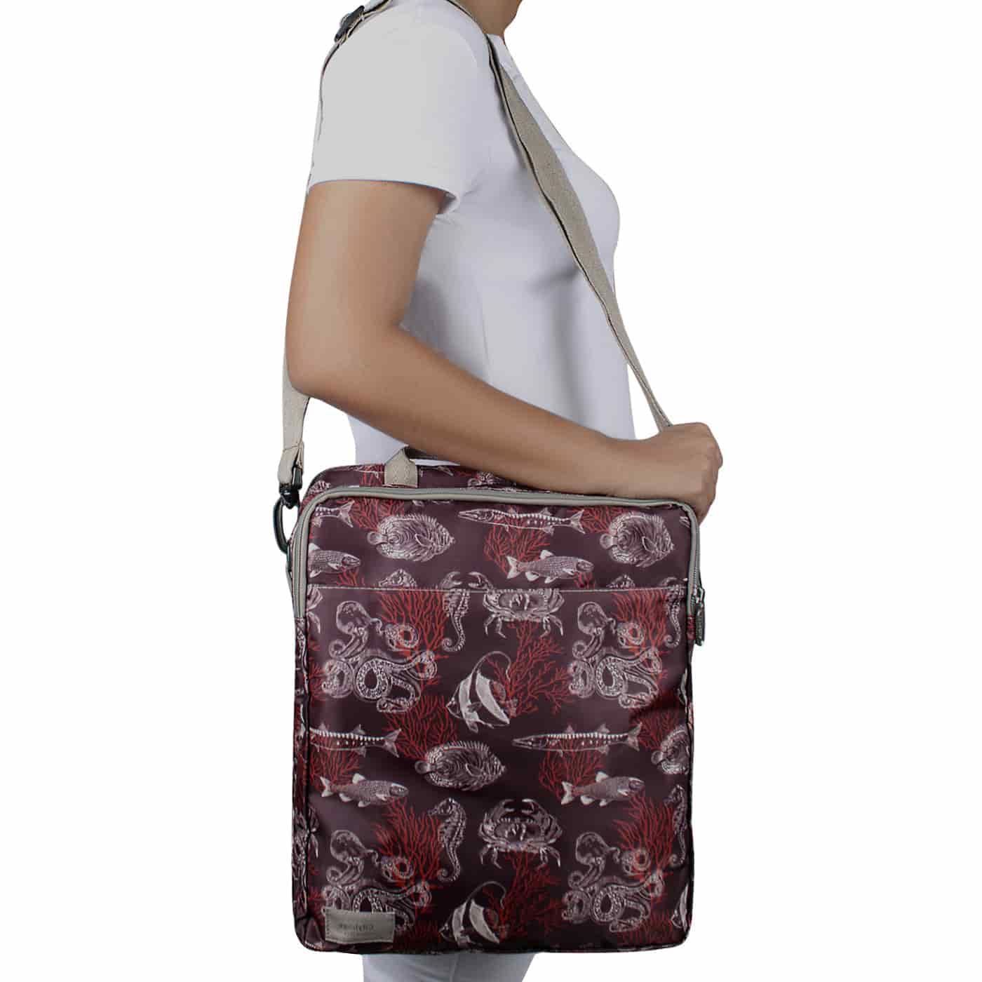 Bolso Manos Libres Convertible a Morral Citybags ULTRA Coral - miniatura 3