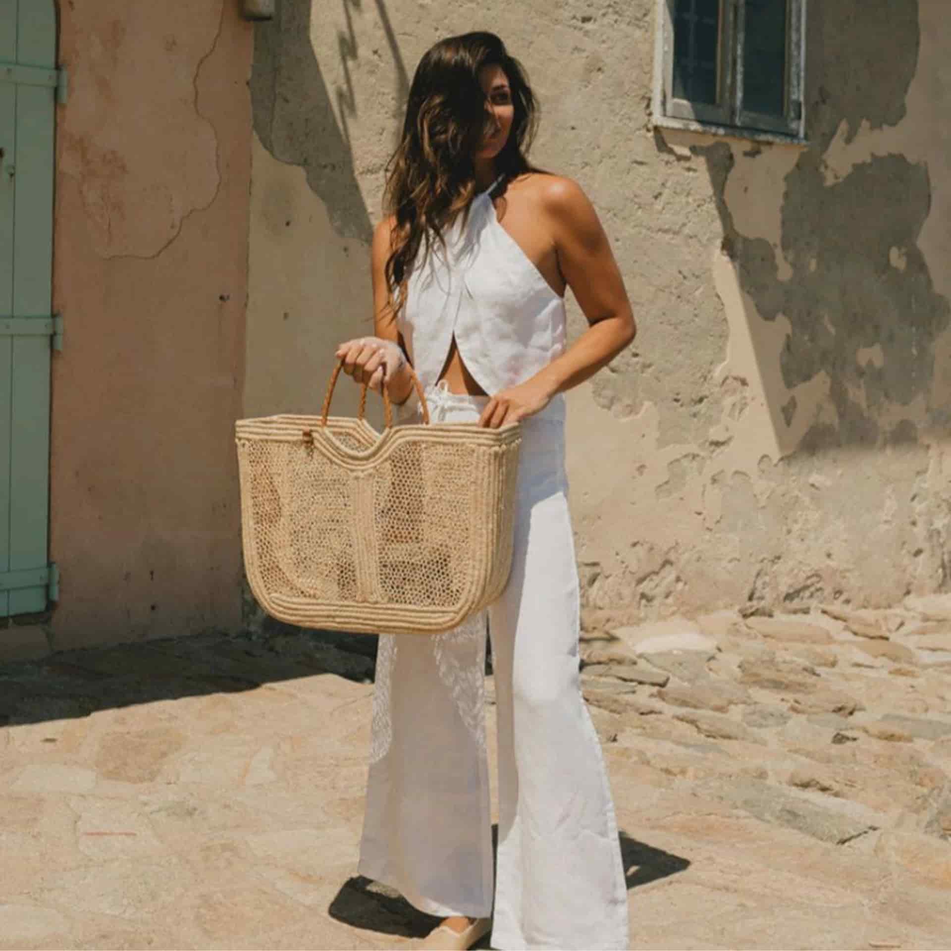 Enea Leather Beach Bag - miniatura 2