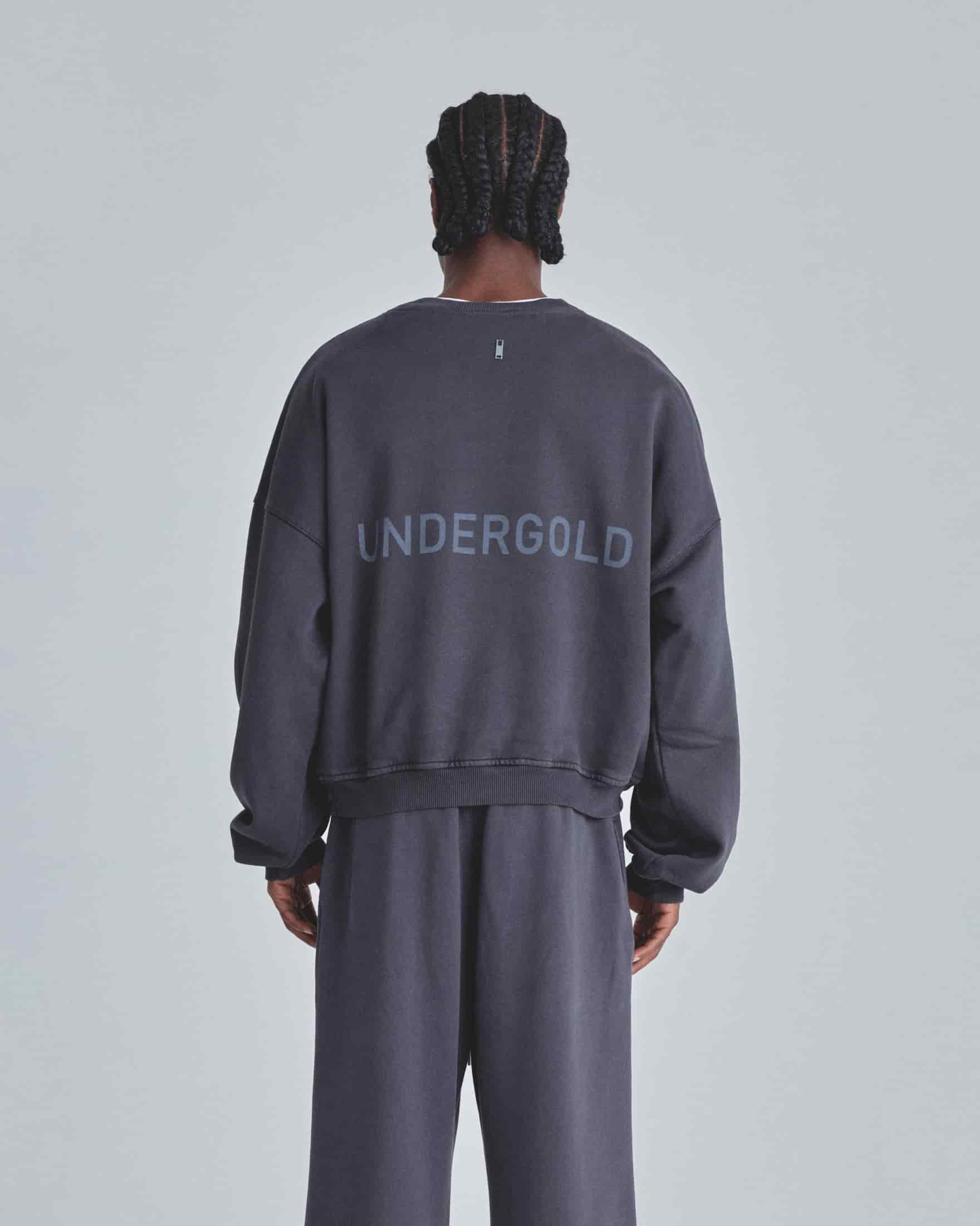 Line Basic Boxy Fit Crewneck Dark Gray - miniatura 7
