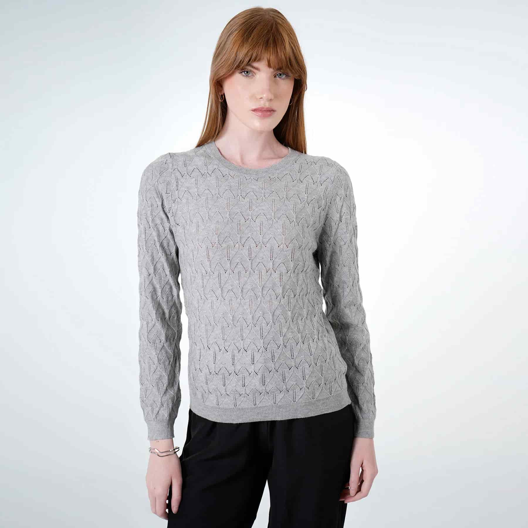 Sweater Cuello V Manga Larga - miniatura 5