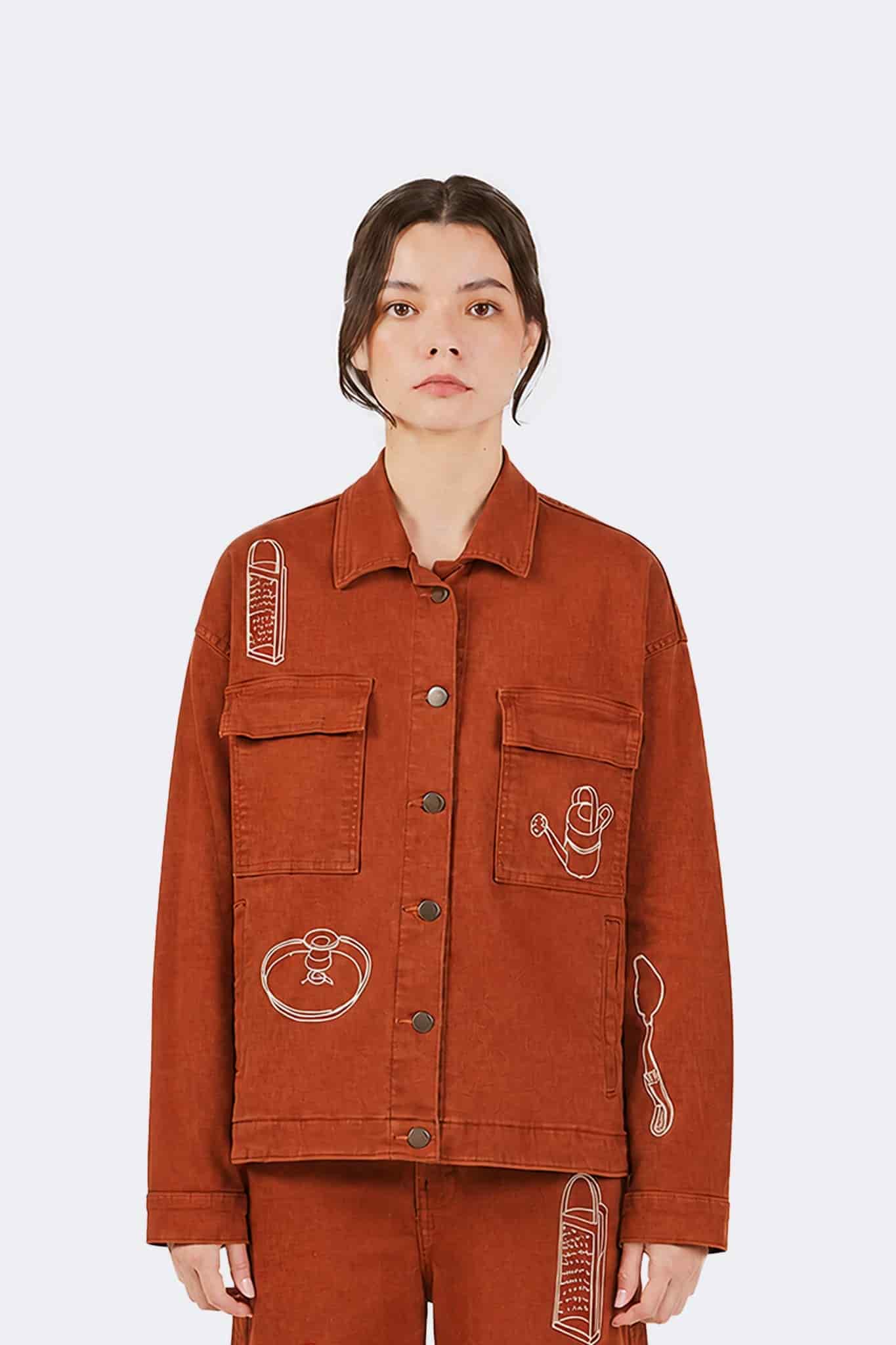 Chaqueta Payla - Ladrillo - miniatura 1