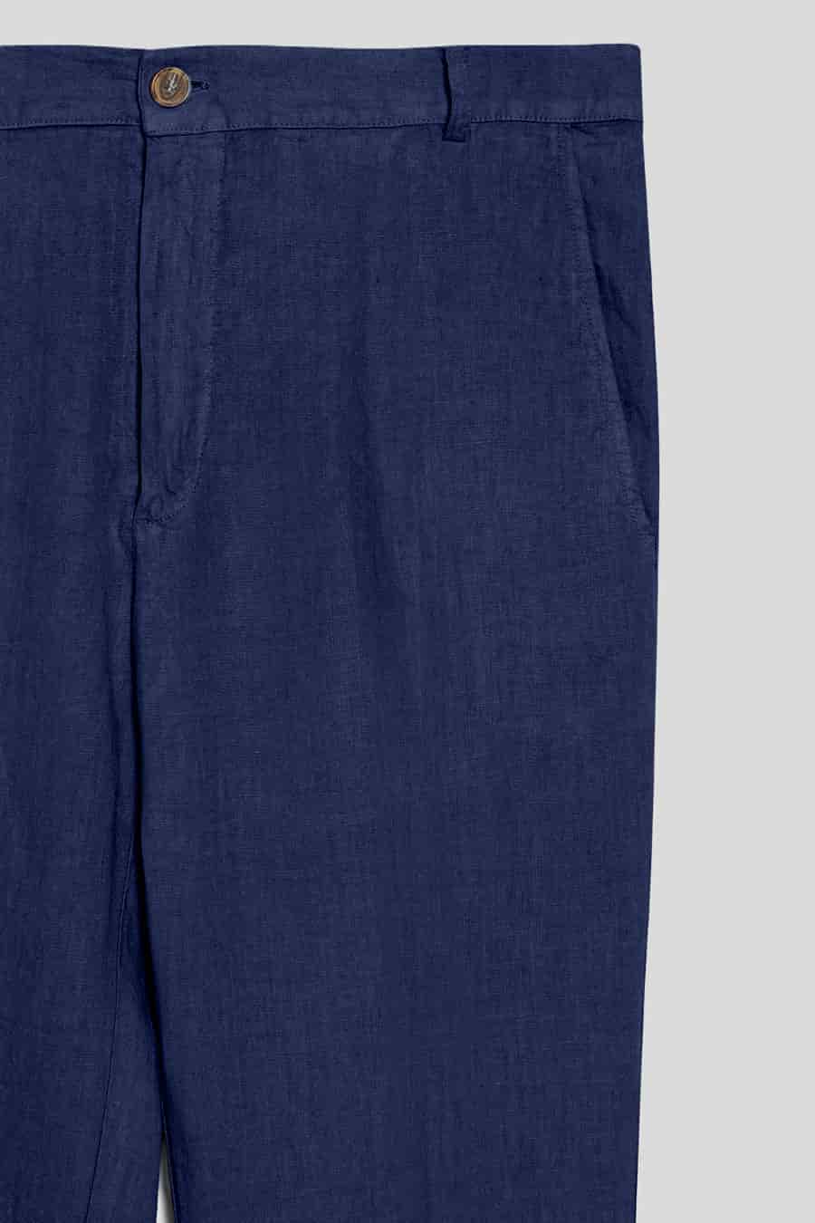 Men's linen pants bellwether blue - miniatura 2
