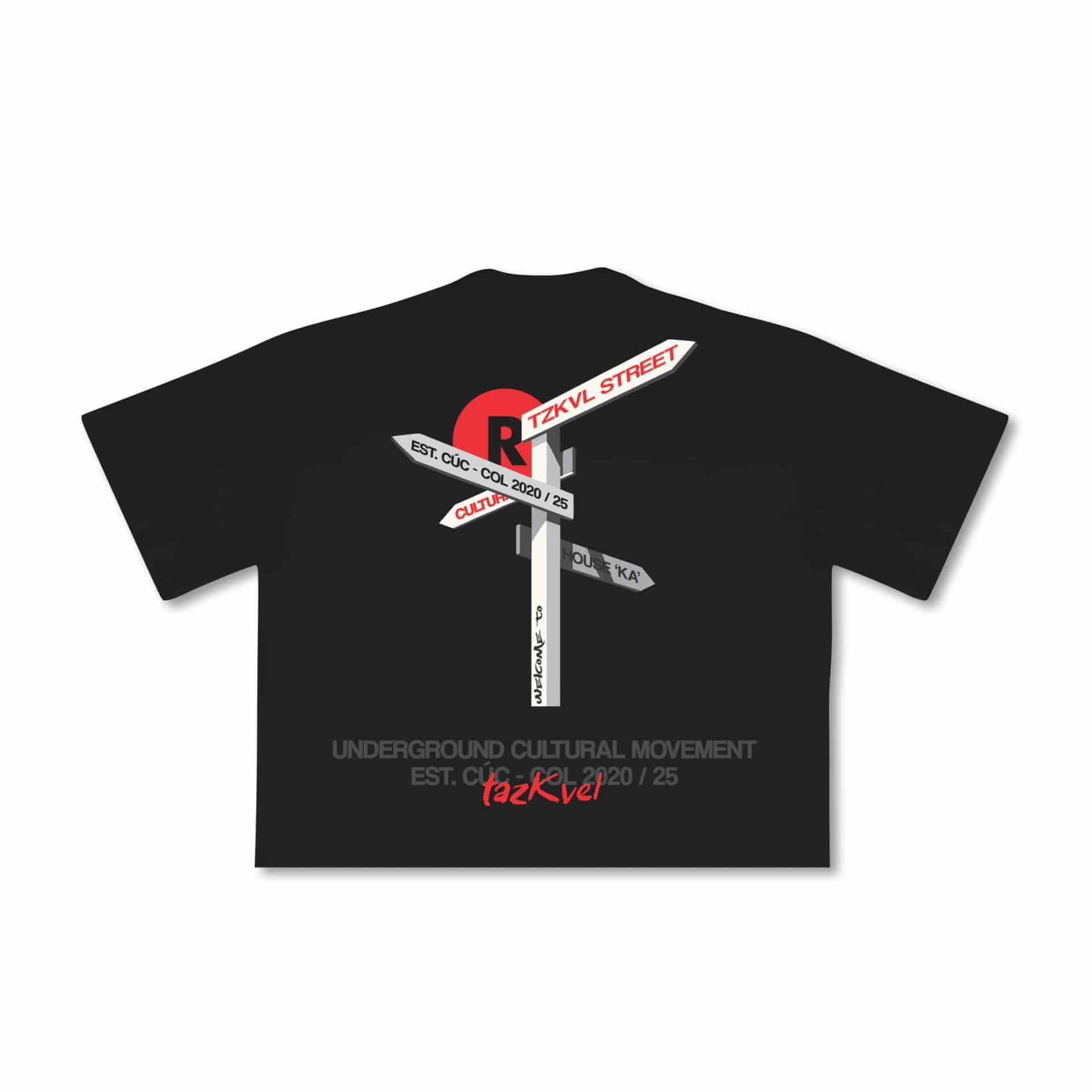 T-shirt Boxy Signals Black - miniatura 2