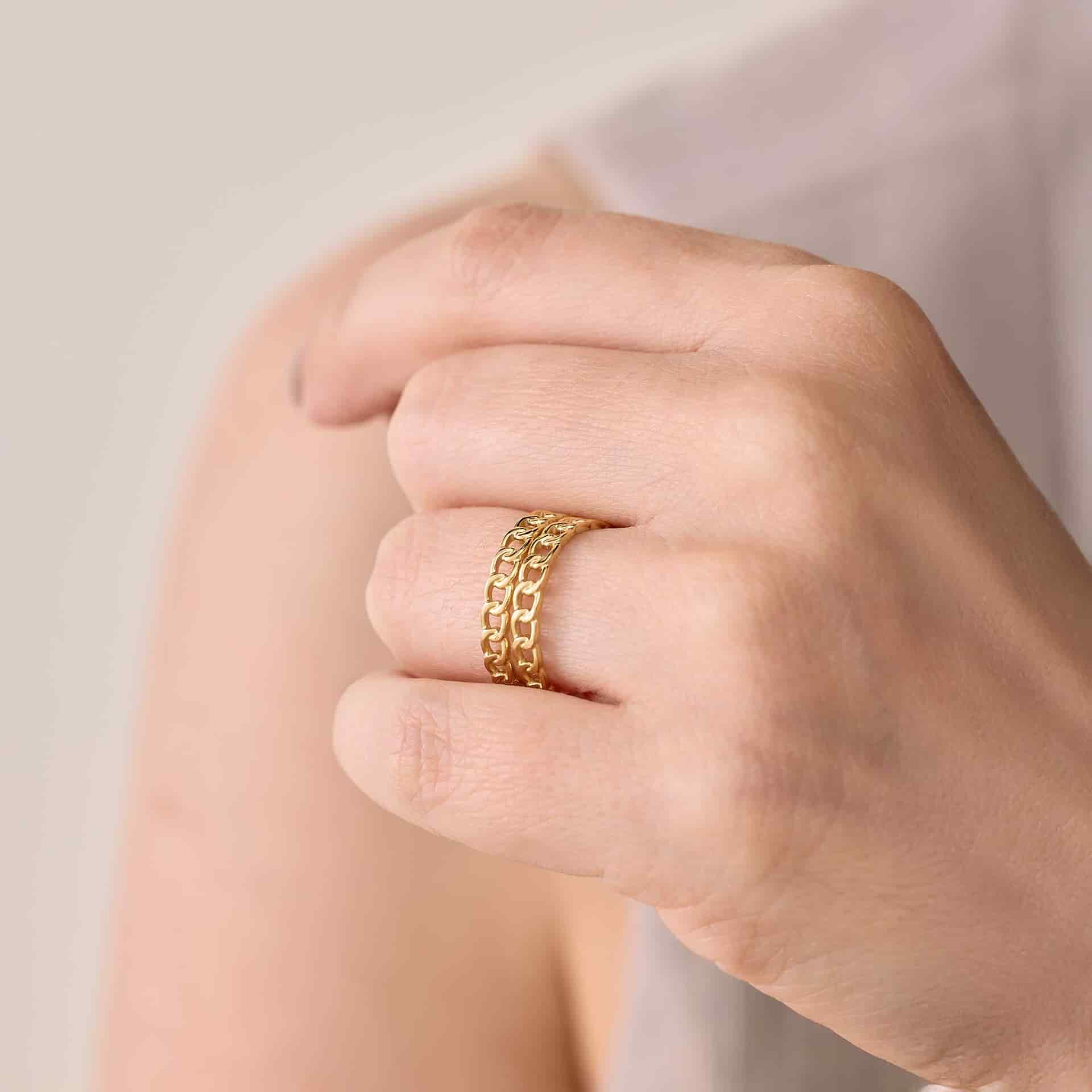 Anillo Double Chain - miniatura 2