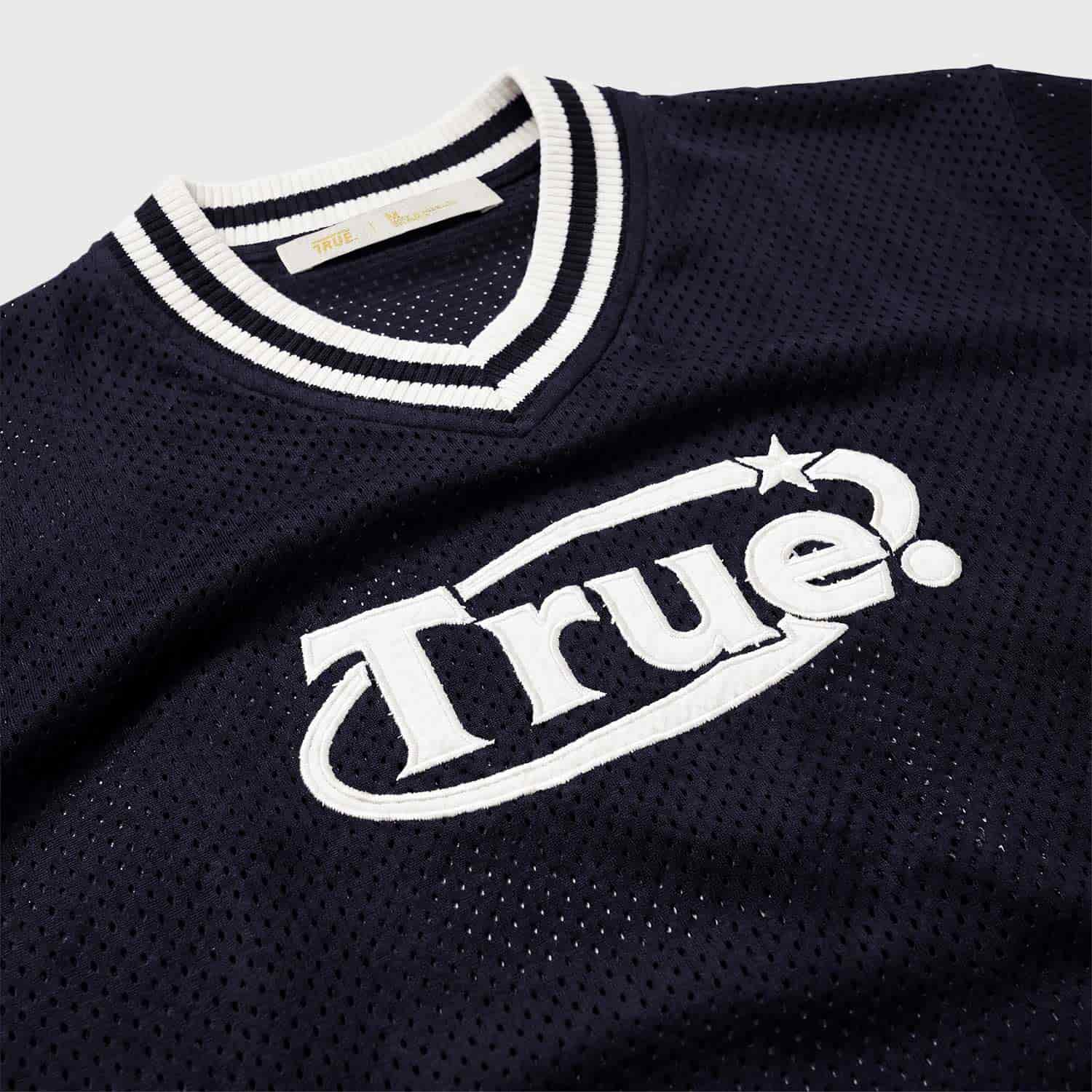Oversized Knitted Jersey - Navy Blue - miniatura 4