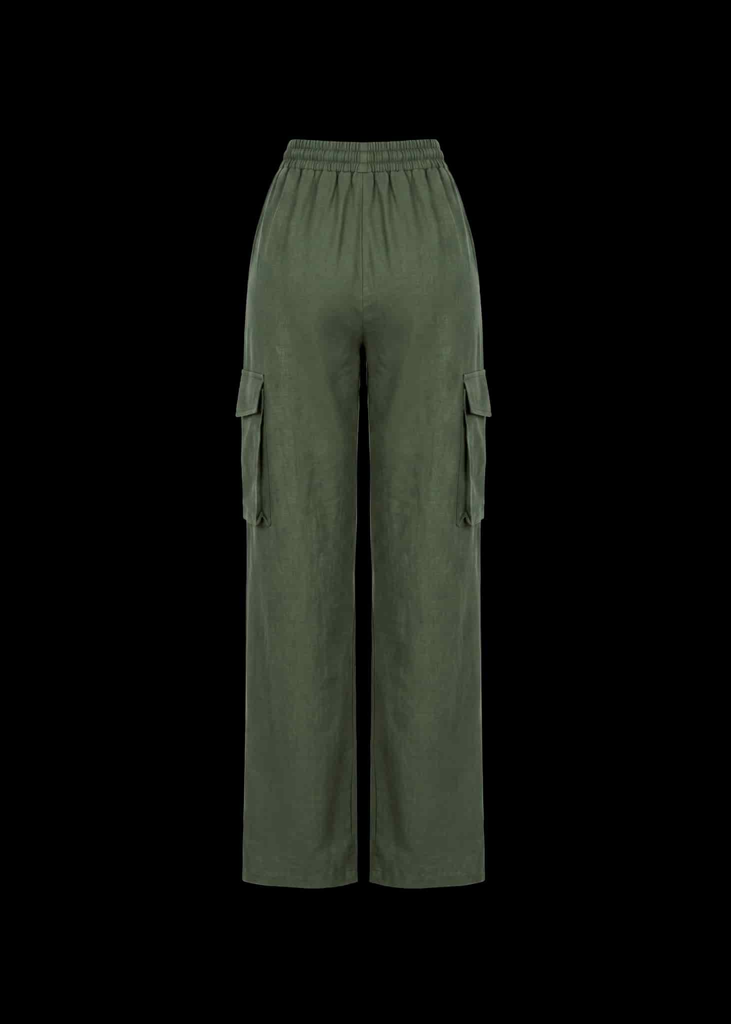 Pantalon Cargo lino - miniatura 2