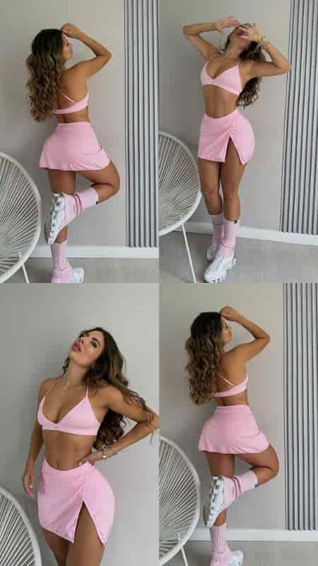 SET ALO FALDA ROSADA - miniatura 2