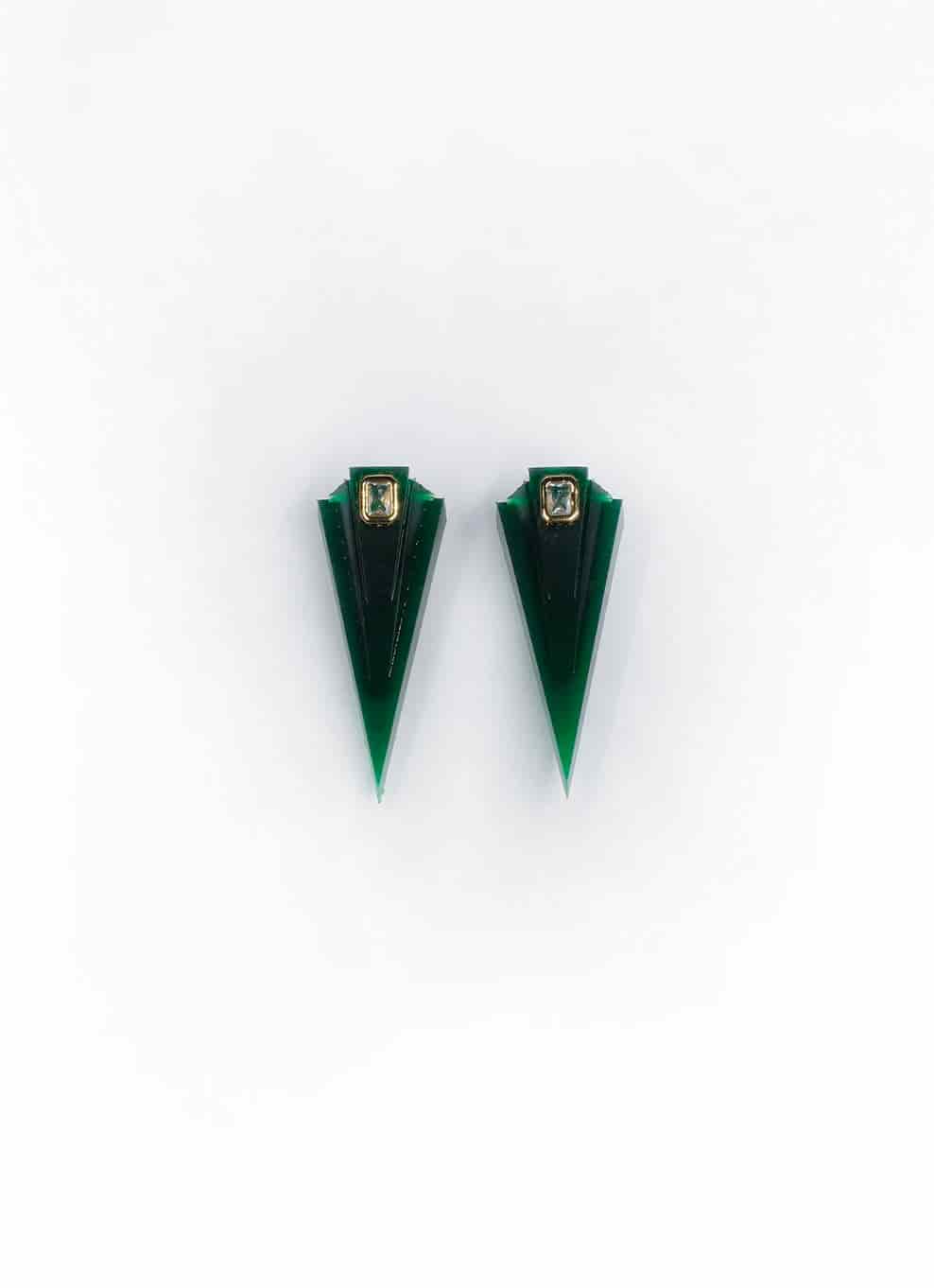 JVxTH - L GREEN EARRINGS - miniatura 3