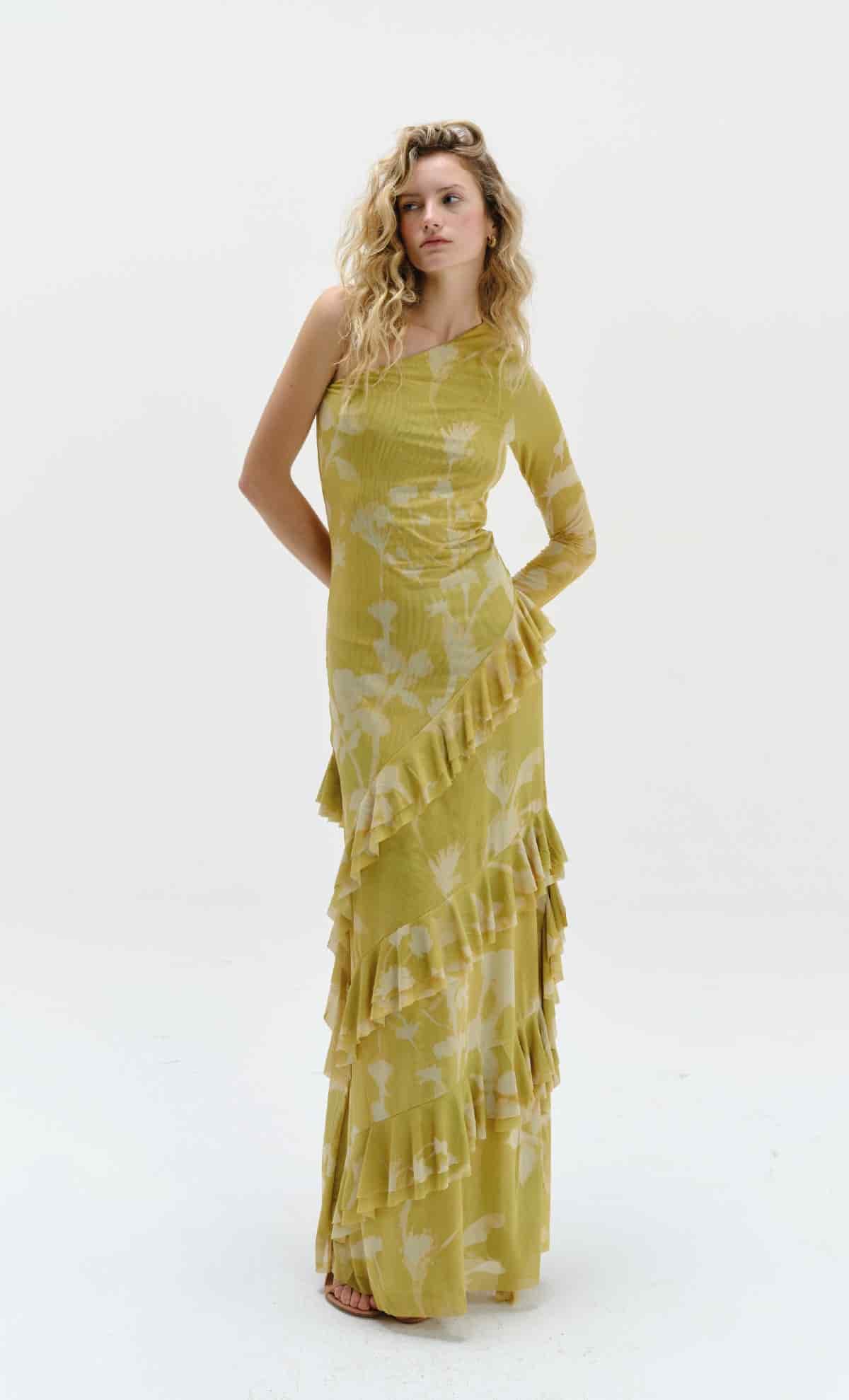 Vestido largo Glowvine Macaw - miniatura 1