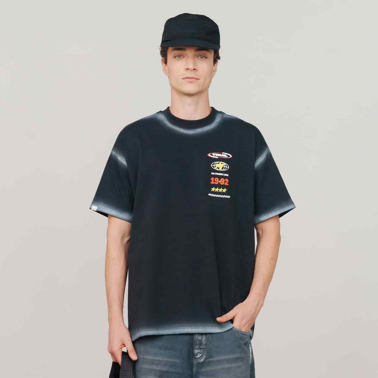 No Finish Line Oversized T-Shirt - Black - miniatura 3