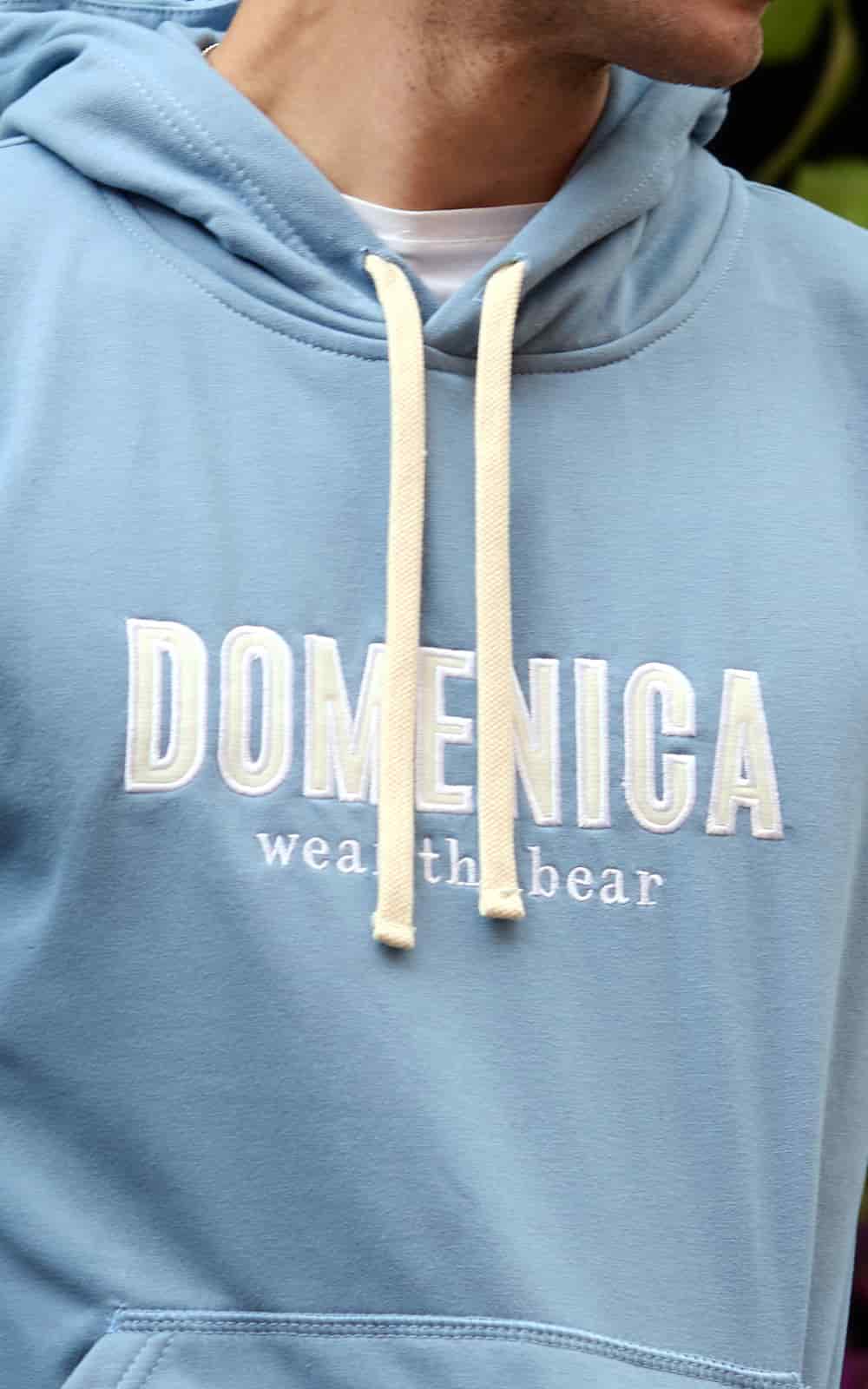 HOODIE DOMENICA AZUL CIELO - UNISEX - miniatura 5