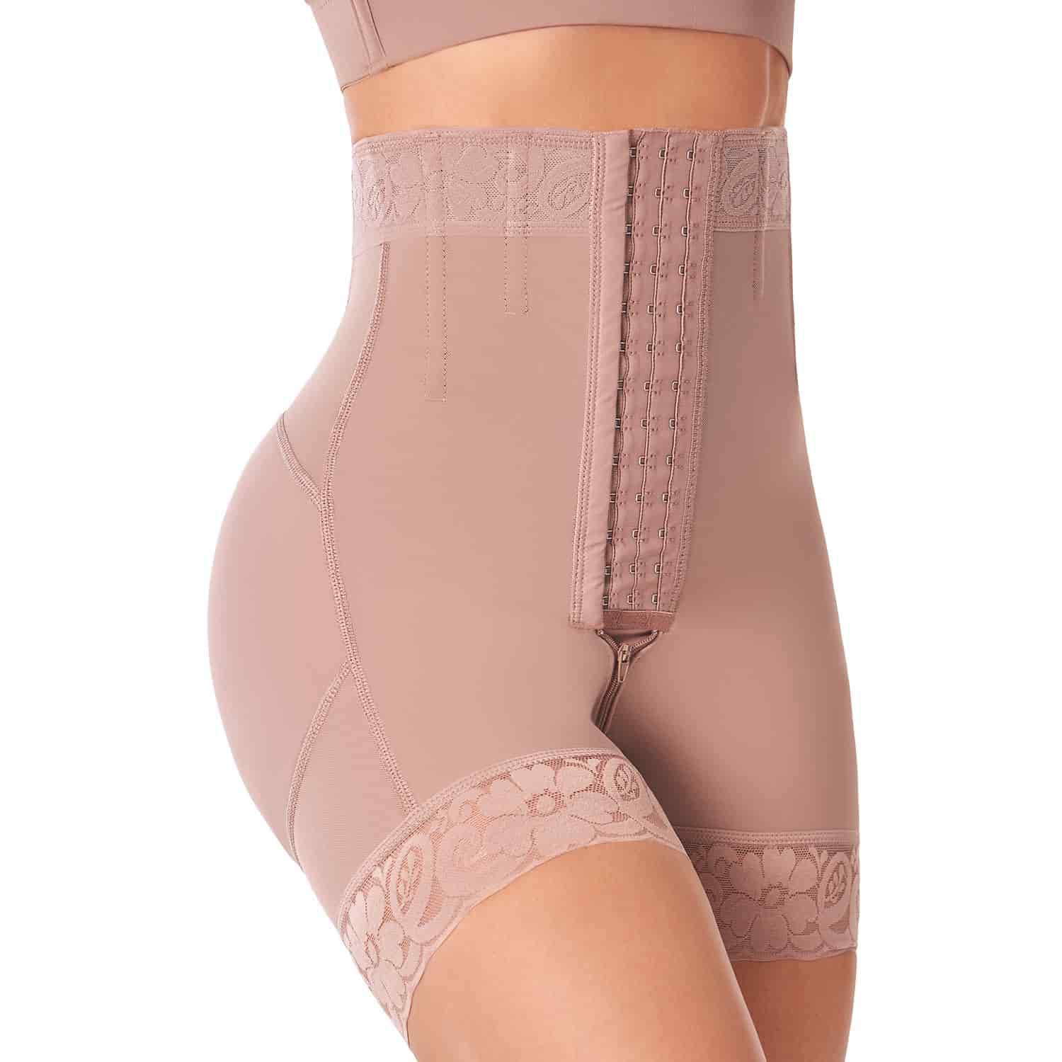 Short Alto Levanta Cola Broches Reloj de Arena Mujer - miniatura 4