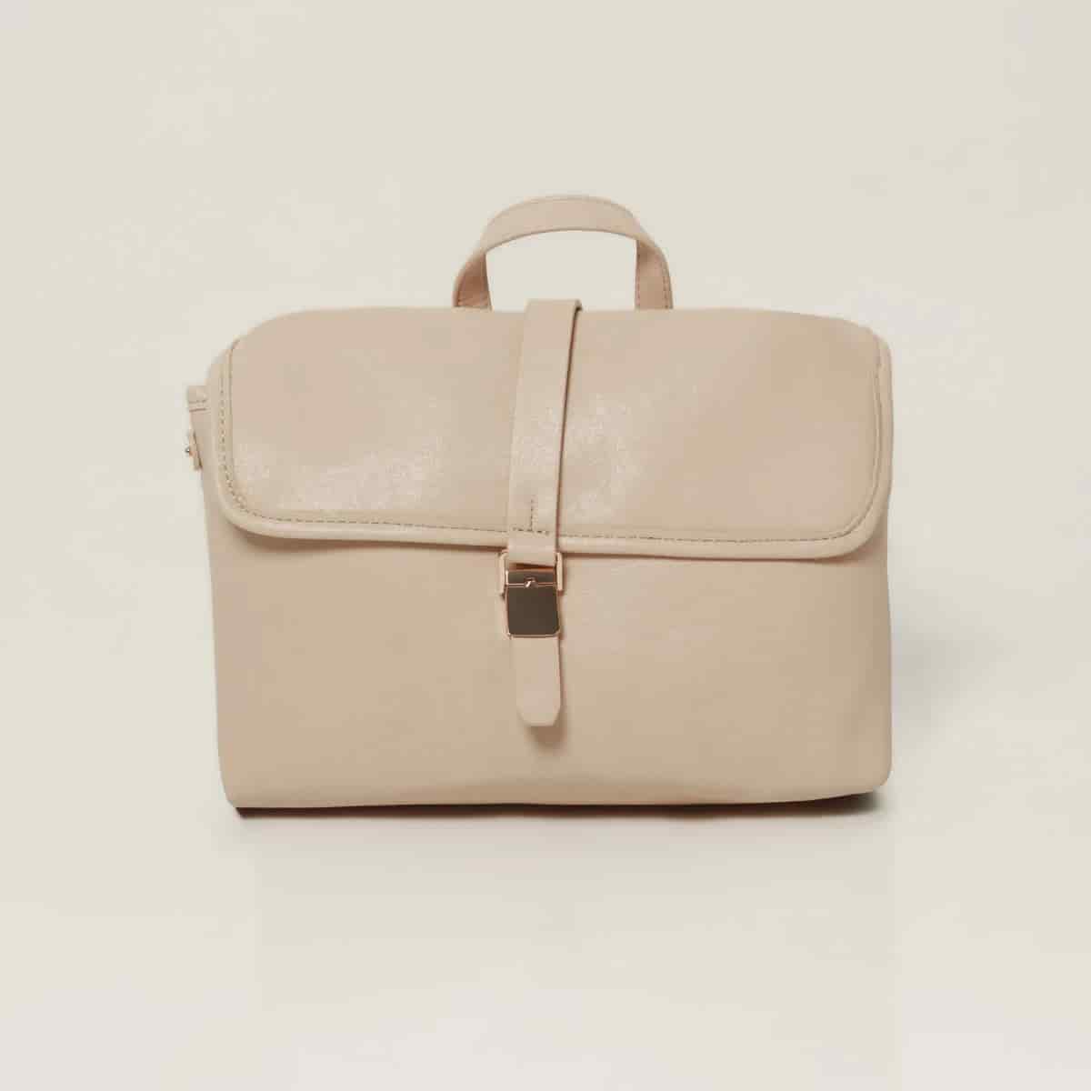 Bolso Tipo Mini Bag Beige - miniatura 1