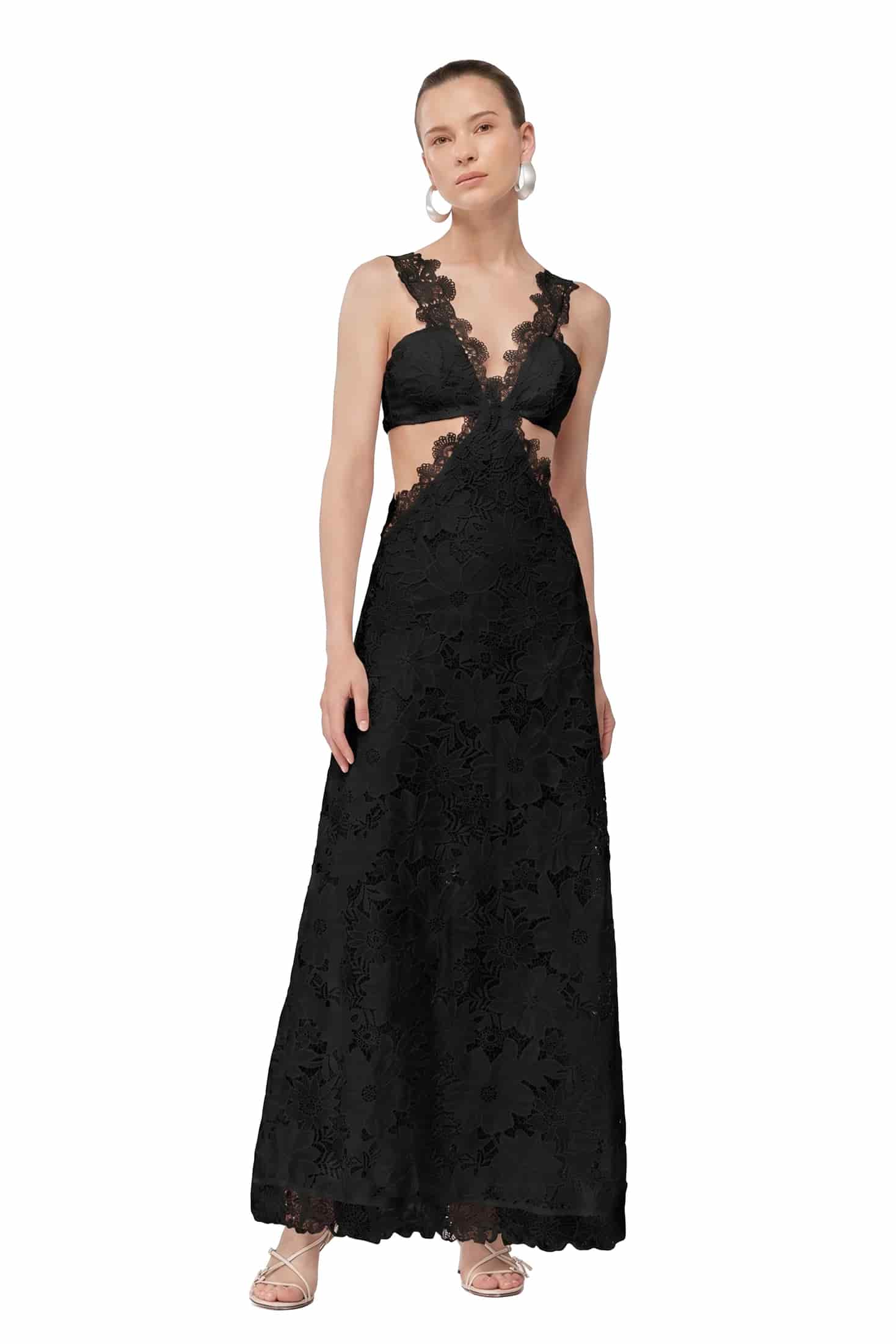 SAHARA MAXI DRESS BLACK - miniatura 2
