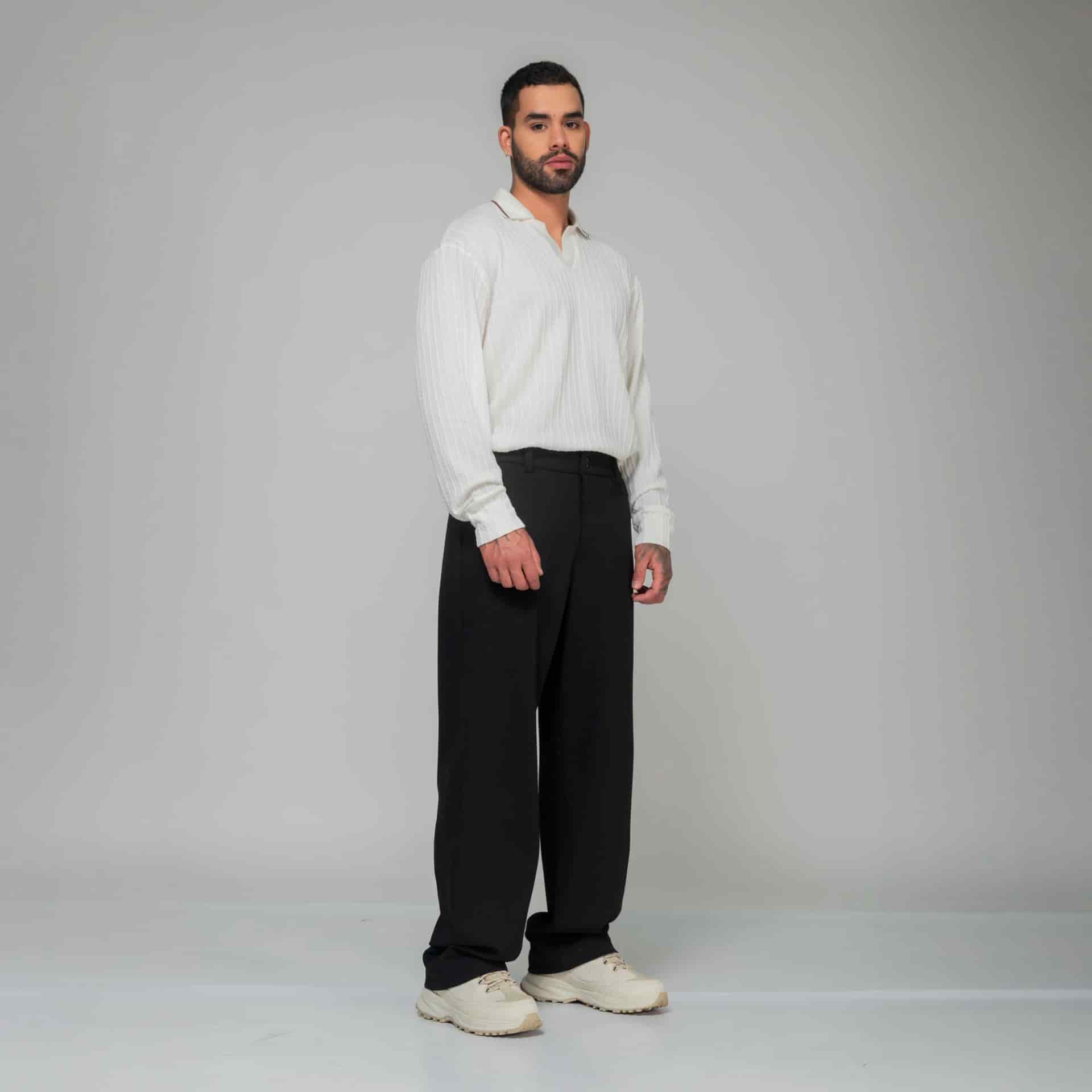 Black EcoDrift Trousers - miniatura 3