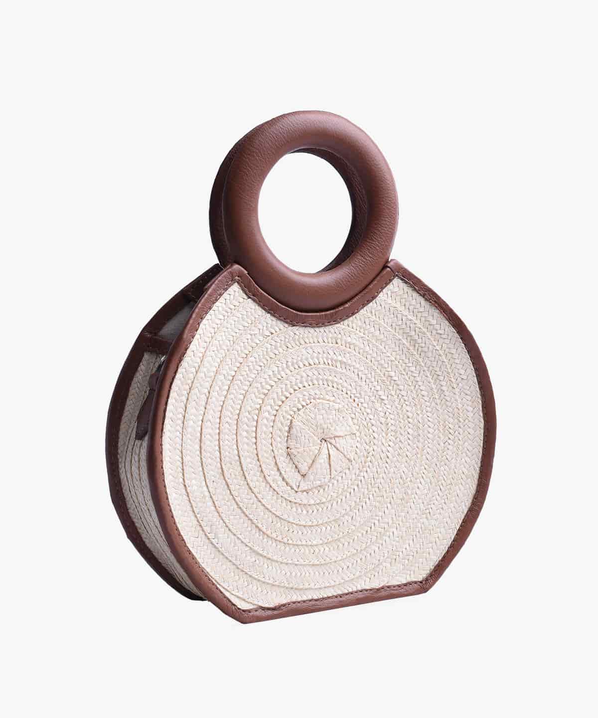 Zenú in Raffia and Leather - miniatura 2