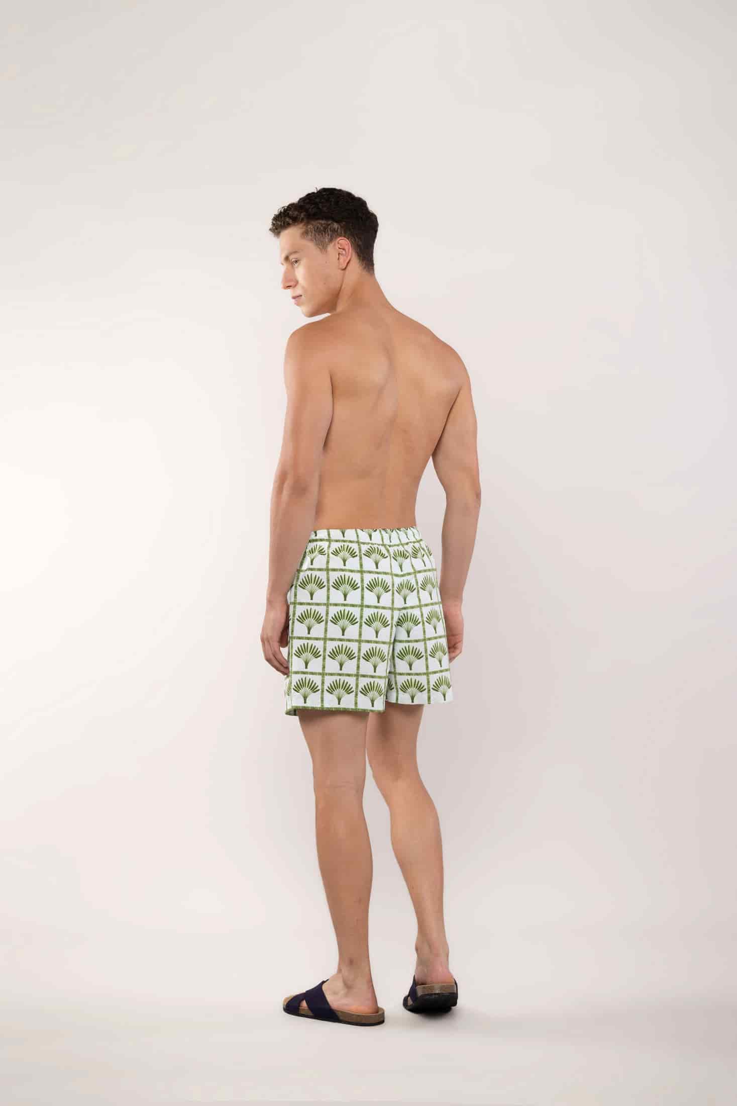 Men's green palmar swim trunk - miniatura 4