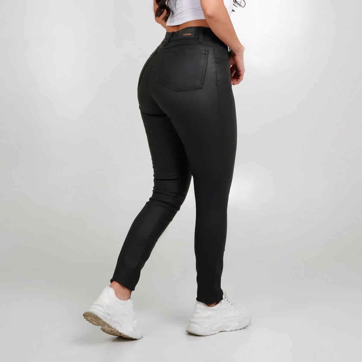 Skinny Axspen Efecto Piel  AX-2998 Negro - miniatura 2