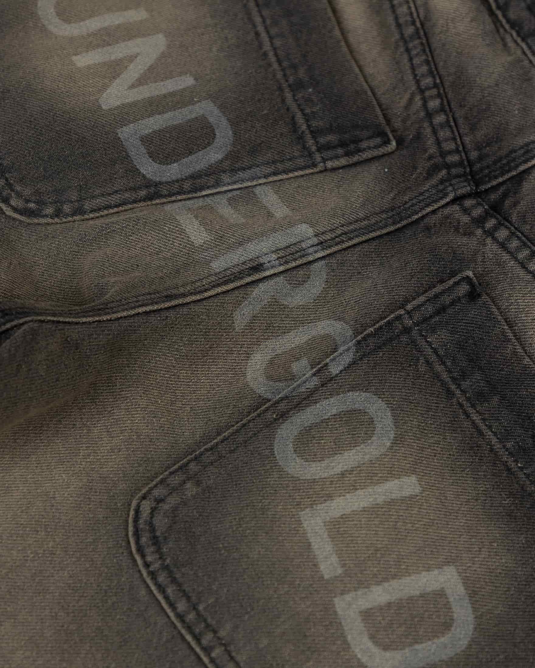 W Line Basic Wide Jeans Dirty Black - miniatura 4